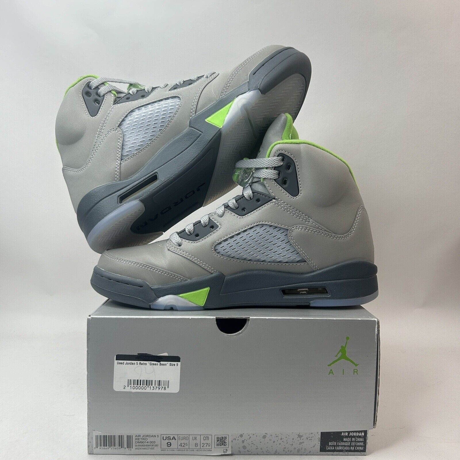 Nike Nike Air Jordan 5 Retro OG “Green Bean” 2023 Size US 9 / EU 42 - 3 Thumbnail
