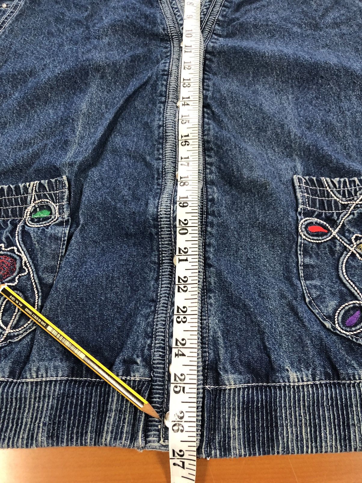 Vintage Unbranded Nice Designed Denim Jacket Size US L / EU 52-54 / 3 - 16 Thumbnail