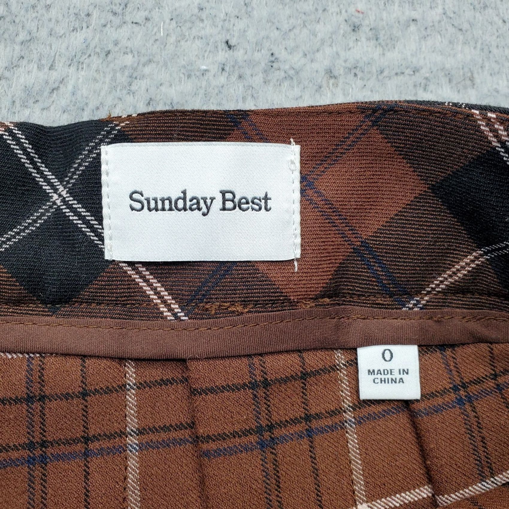 Vintage VINTAGE Aritzia Sunday Best Skirt Womens Size 0 Multi Plaid Pleated Back Zip Size 25" / US 0 / IT 36 - 5 Thumbnail