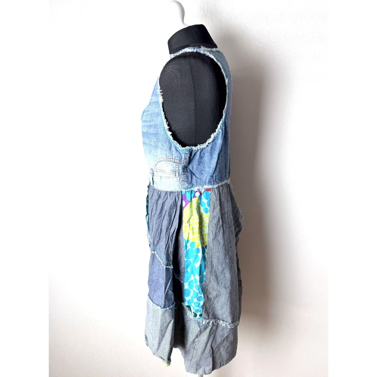 Desigual Desigual Dress Womens A-Line Knee Length Multicoloured Size 42 01V2024 Size M / US 6-8 / IT 42-44 - 2 Thumbnail