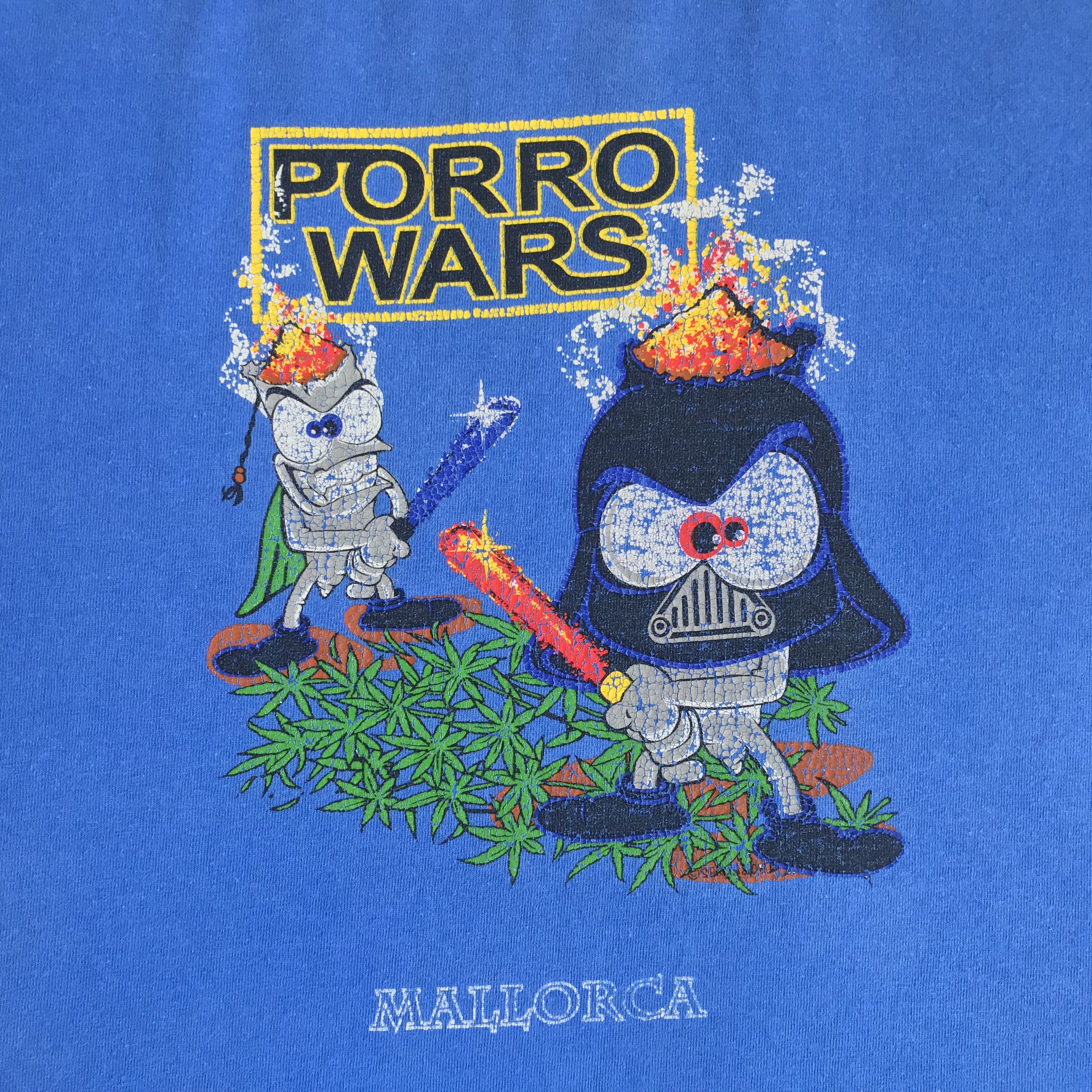 Star Wars Y2K PORRO WARS Mallorca t shirt 90s Vintage Retro Star Wars Size US XL / EU 56 / 4 - 4 Thumbnail
