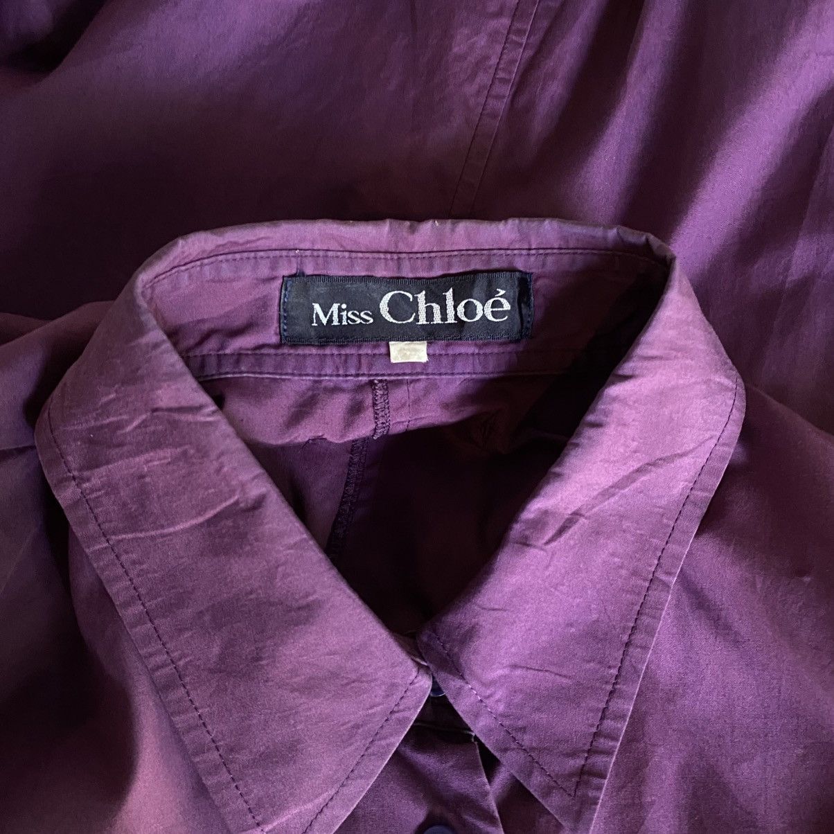 Chloe Miss Chloe Purple Long Sleeve Shirt Size M / US 6-8 / IT 42-44 - 11 Thumbnail