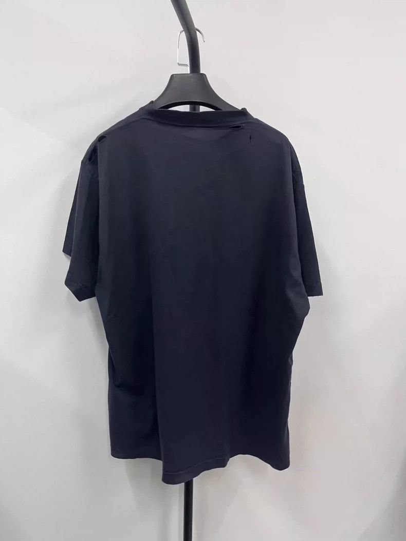 Balenciaga Balenciaga Solid Crew Neck Short Sleeve Faded Loose T-Shir Size US S / EU 44-46 / 1 - 2 Thumbnail