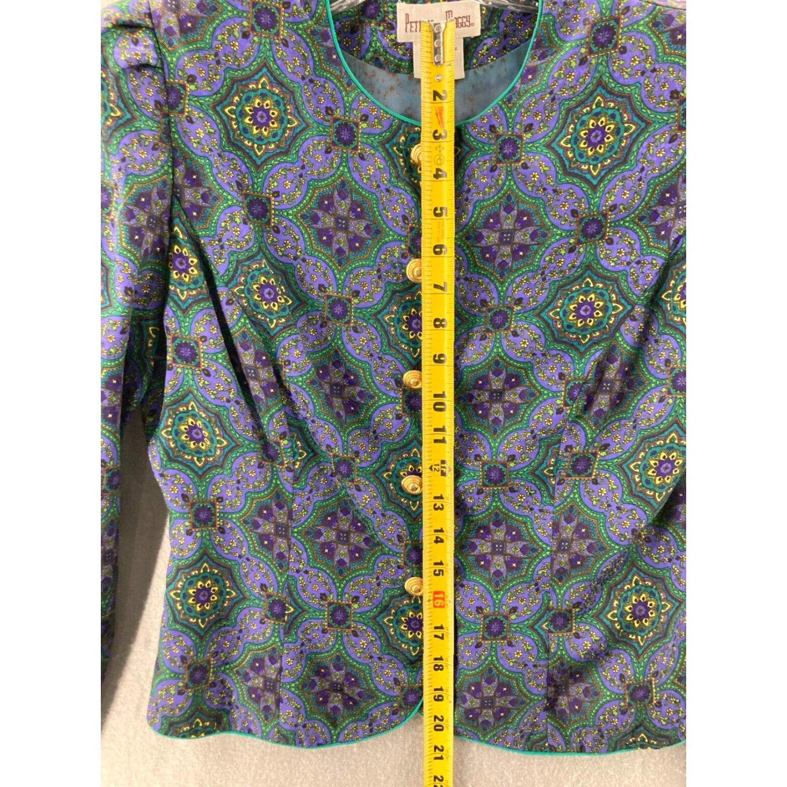 Vintage Vintage Petites for Maggy Outfit Womens 10 NWT Office Pleated Skirt Floral 80s Size 32" / US 10 / IT 46 - 3 Thumbnail