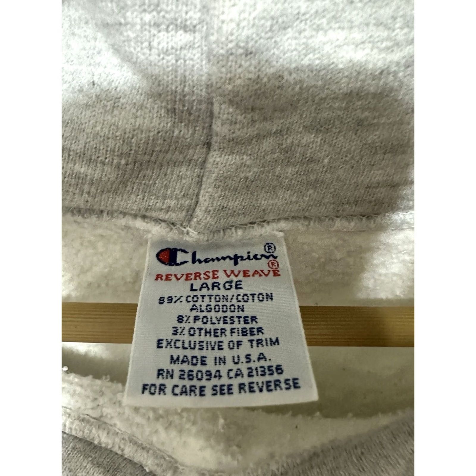Champion VTG 90s University of Miami Champion Reverse Weave Hoodie Sweatshirt L Gray Mens Size US L / EU 52-54 / 3 - 3 Thumbnail