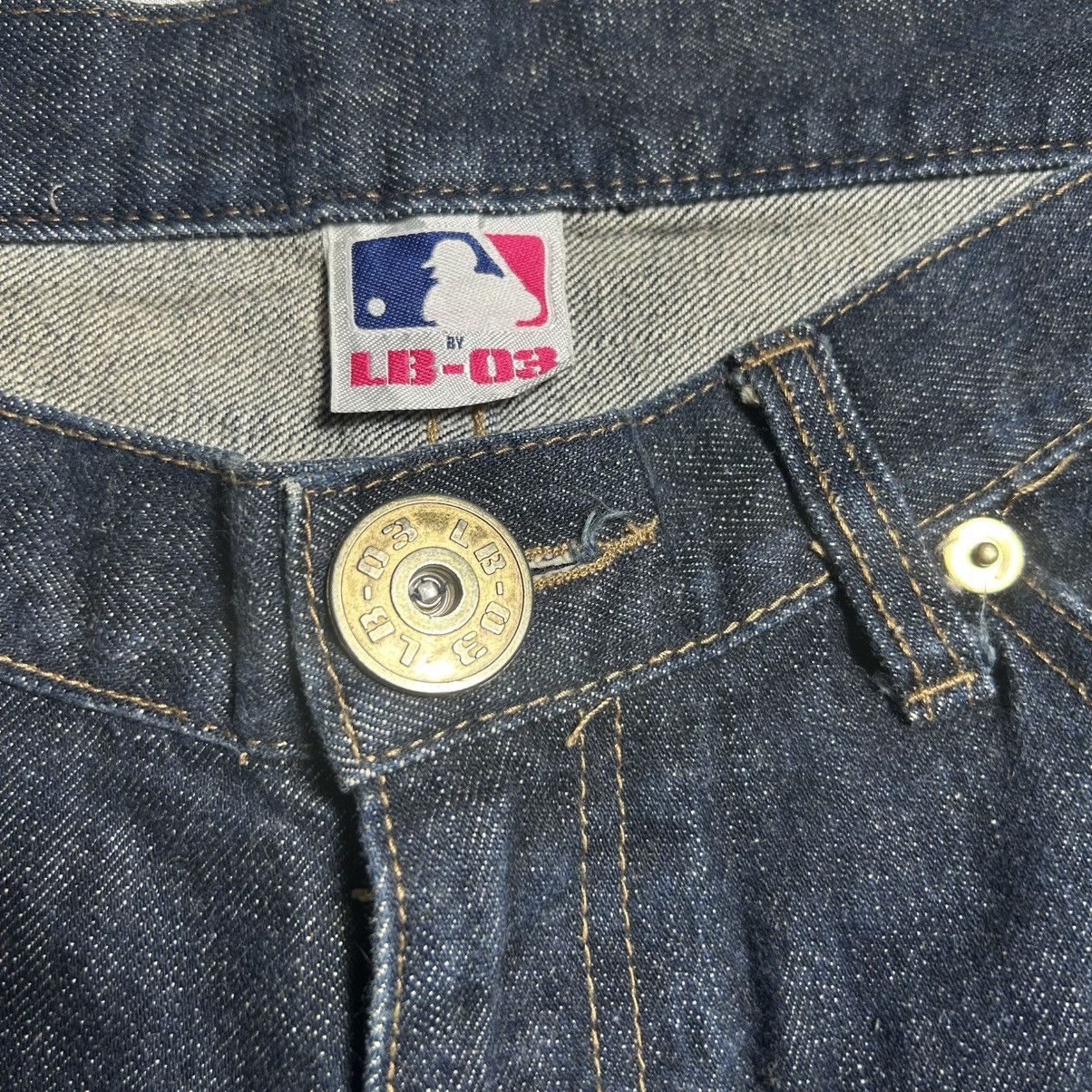 New York Yankees New York Yankees Embroidery Logo Denim Pants Size US 33 - 9 Thumbnail