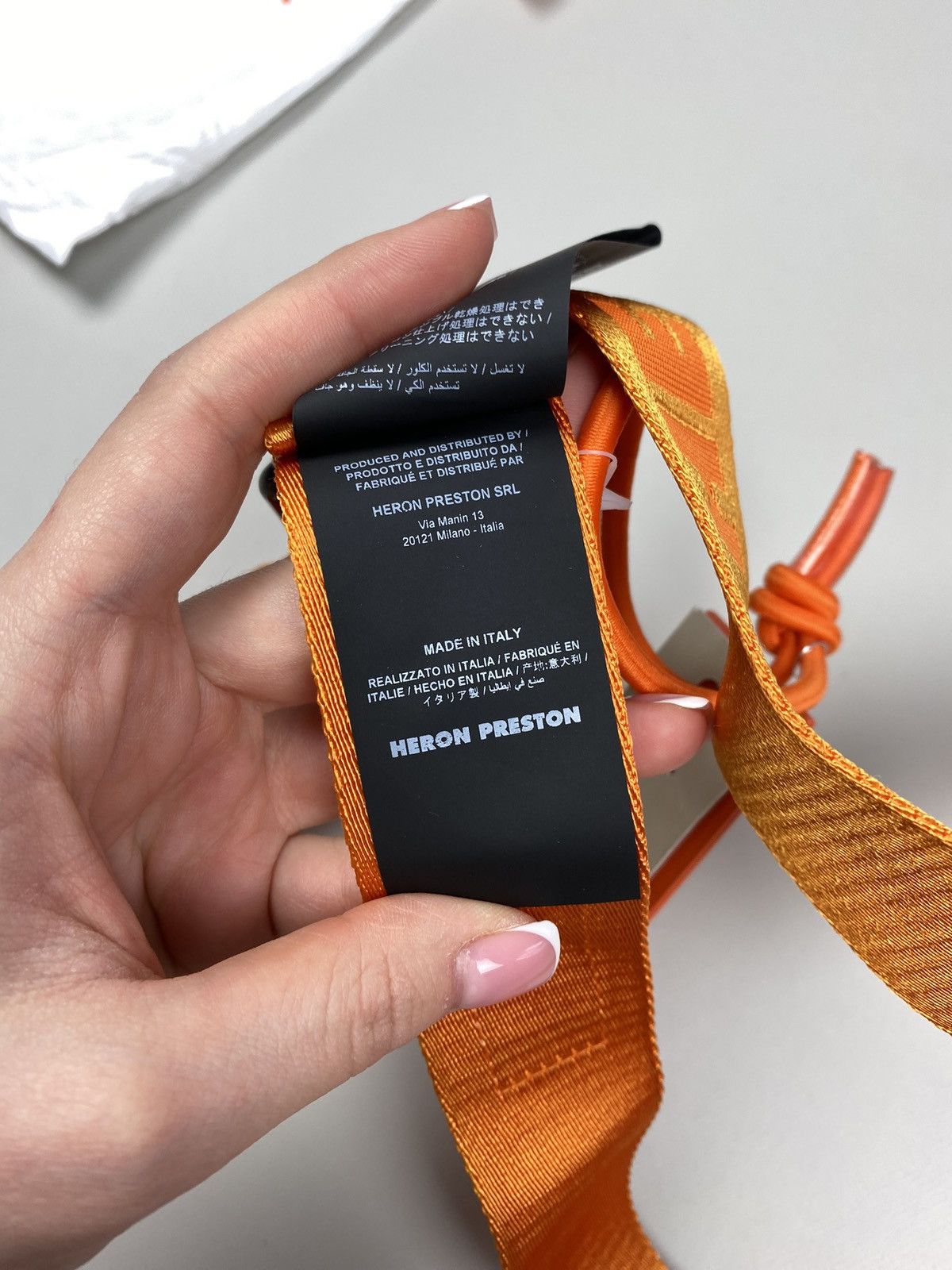 Heron Preston BNWT! Heron Preston KK Tape Magnetic Belt One Size Orange Size ONE SIZE - 13 Thumbnail