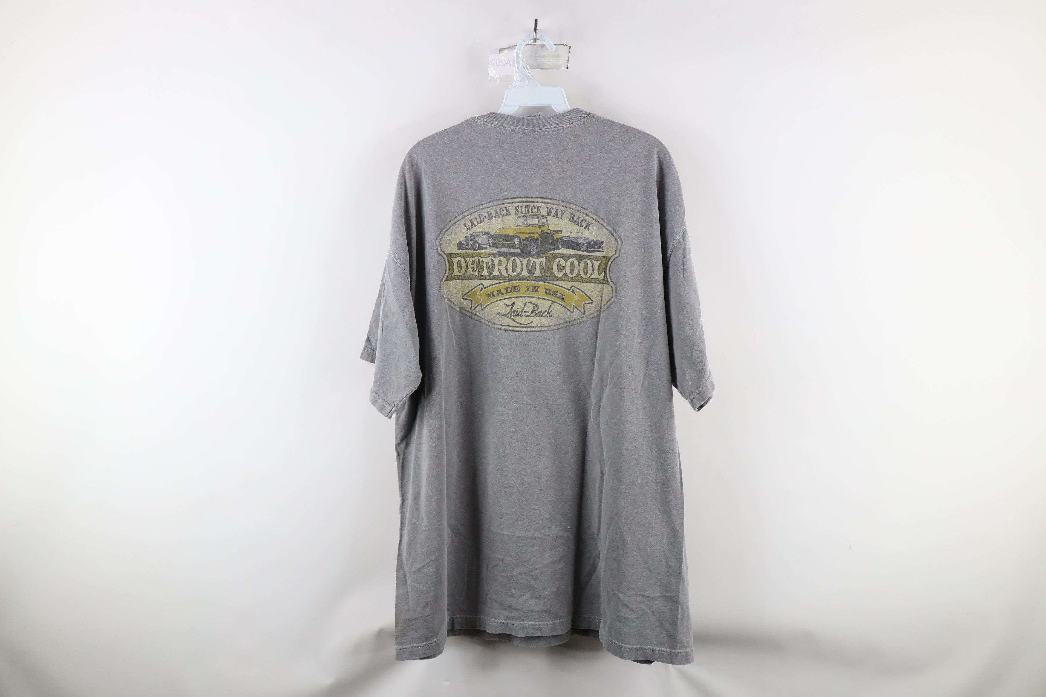 Vintage Vintage Y2K Streetwear Stonewash Cool T-Shirt Gray Cotton Size US XL / EU 56 / 4 - 8 Thumbnail