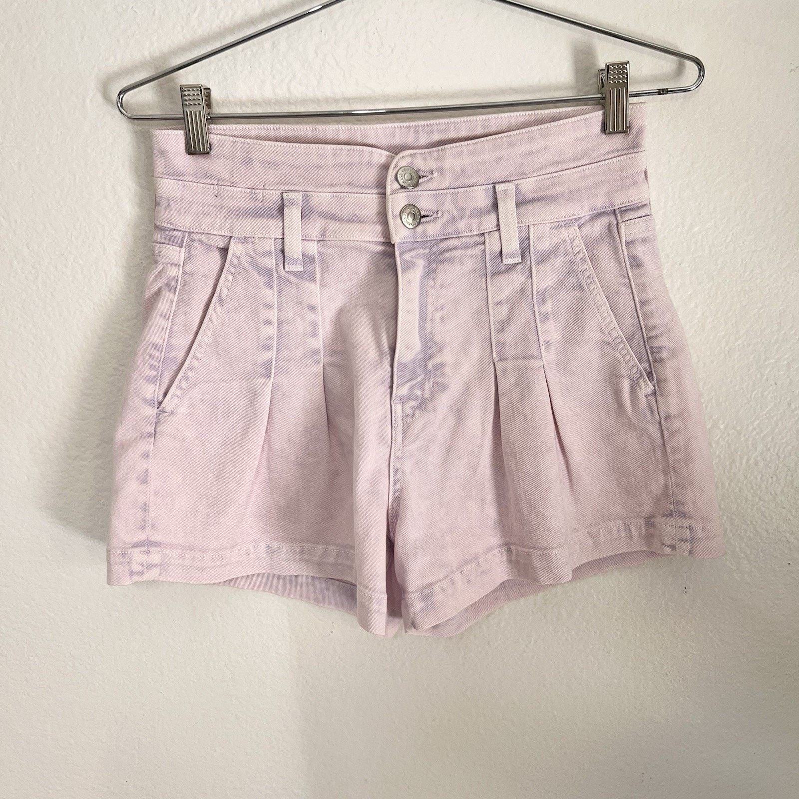 Veronica Beard Veronica Beard 26/2 Jaylen High Rise Pleated Denim Shorts Size 26" / US 2 / IT 38 - 5 Thumbnail