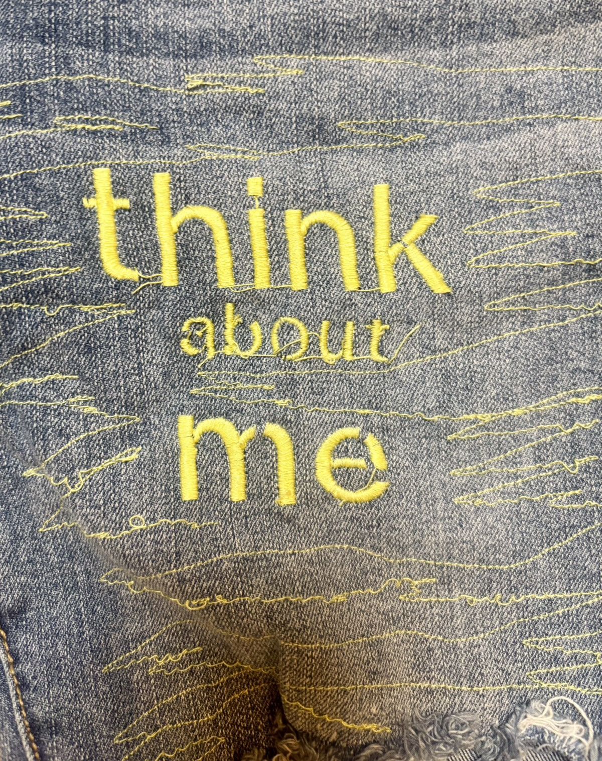 Other ‘Think about me’ Denim Size US 32 / EU 48 - 1 Thumbnail