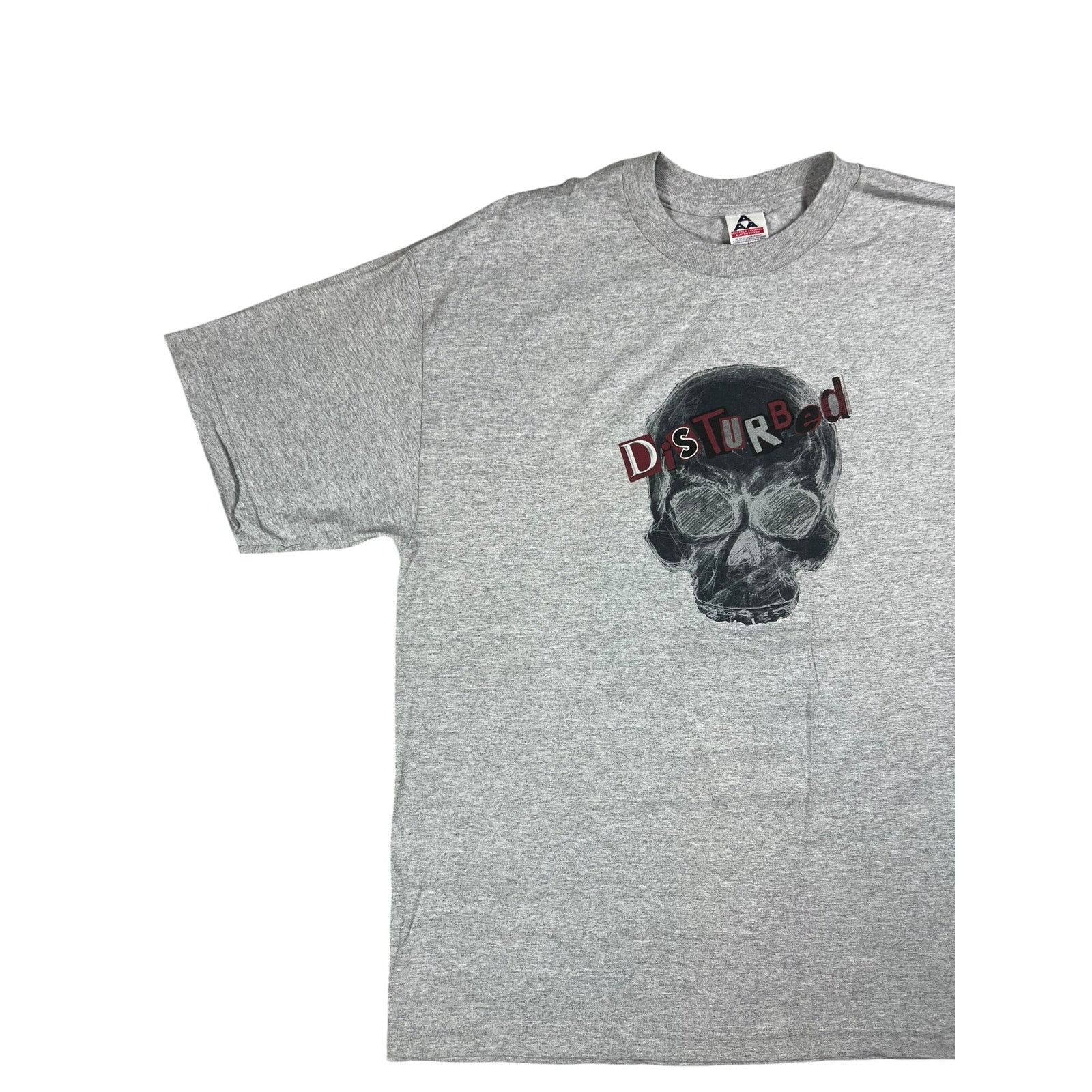 Band Tees × Vintage Vintage Y2K Disturbed skull band tee (XL) Size US XL / EU 56 / 4 - 4 Thumbnail