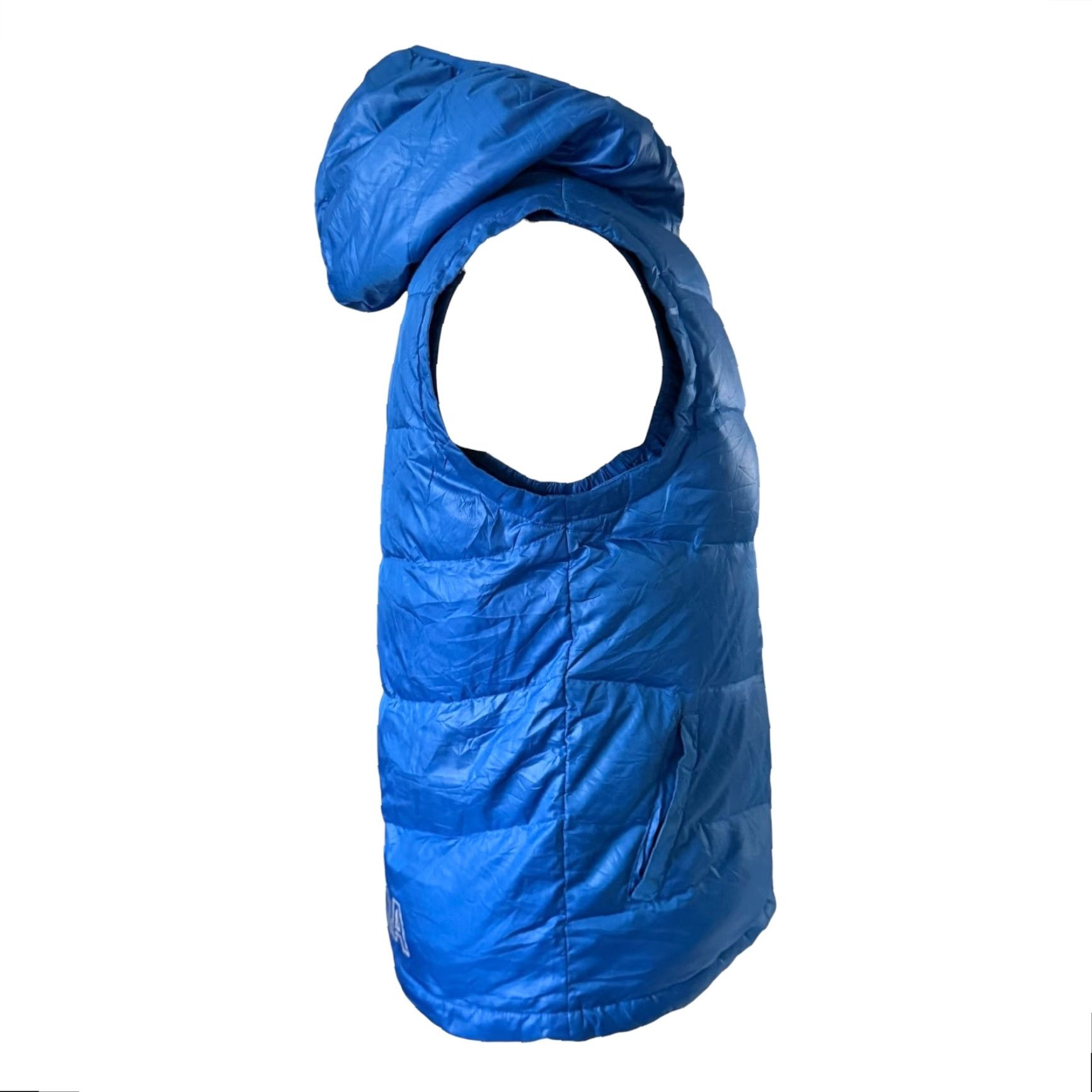 Fila FILA Hooded Down Puffer Vest Men’s Small Blue Back Print Biella Italia Vest Size US S / EU 44-46 / 1 - 2 Thumbnail