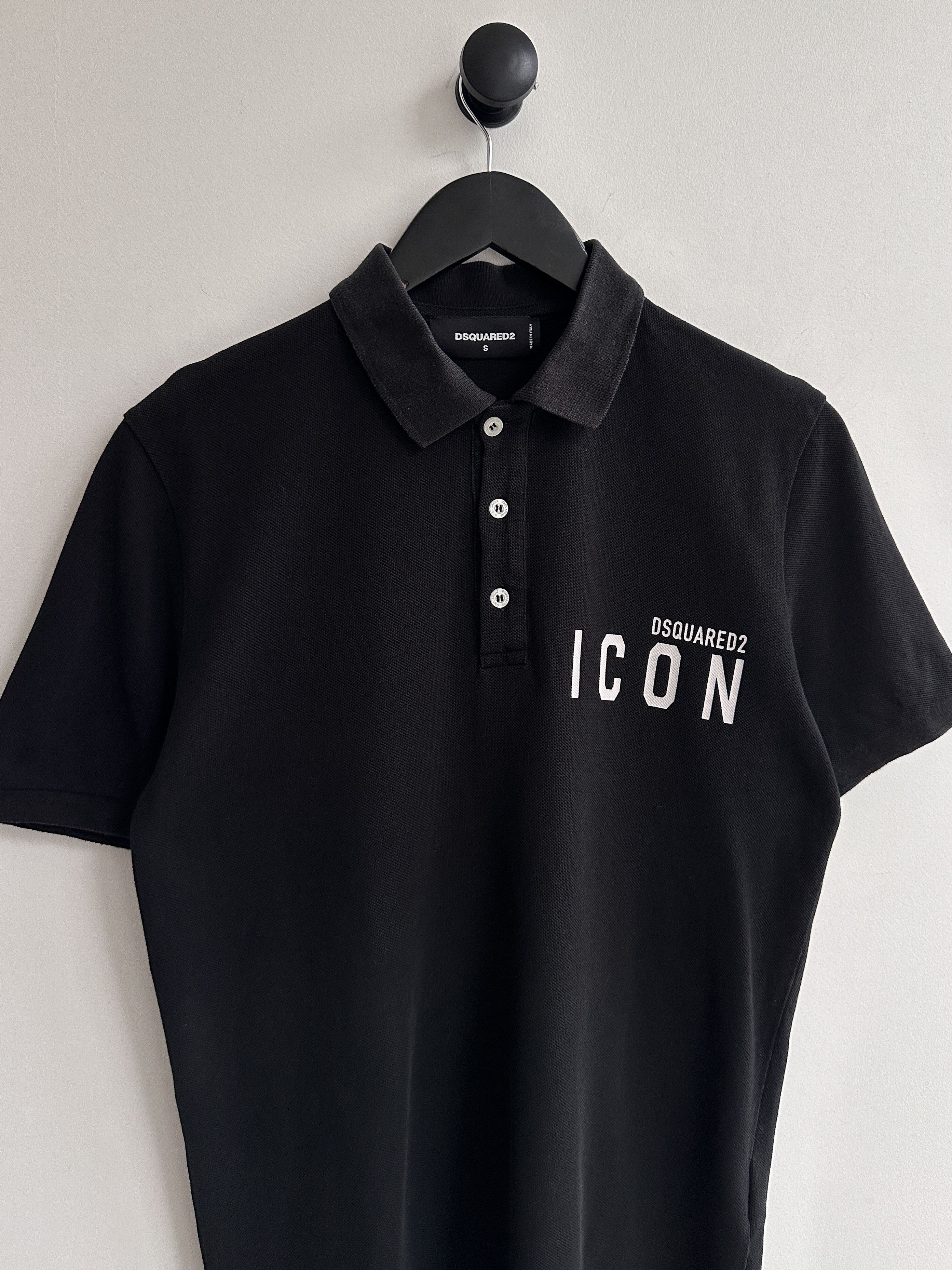 Dsquared2 Dsquared2 Black Polo Shirt Size US S / EU 44-46 / 1 - 2 Thumbnail