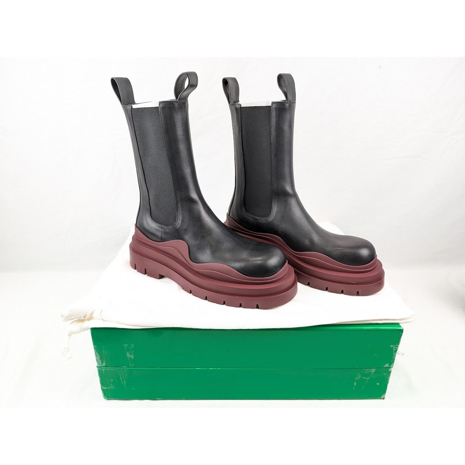 Bottega Veneta o1rshd1 Q:2 / Military Calf Tire Boots in Black Size US 10 / EU 43 - 20 Thumbnail