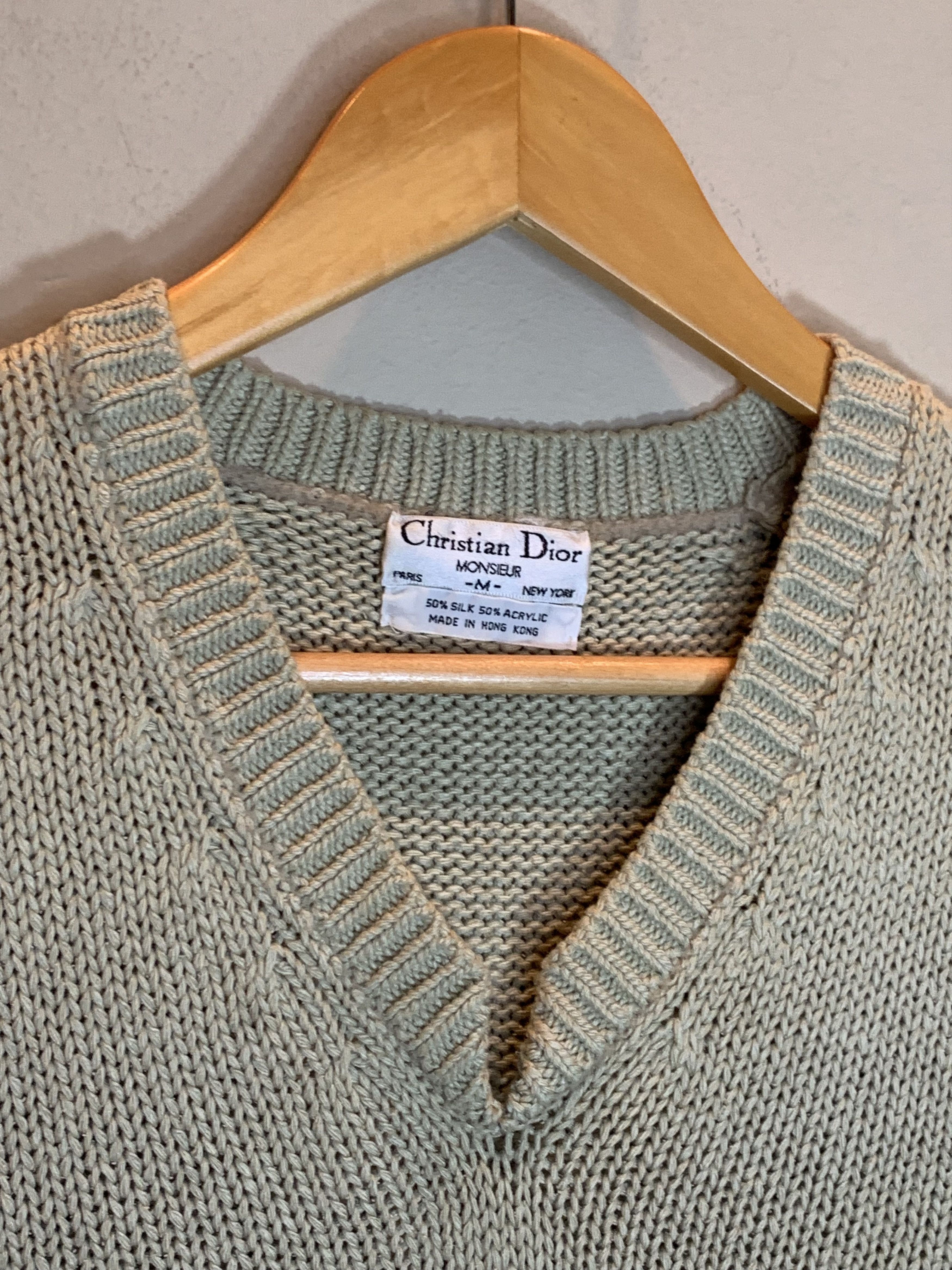 Christian Dior Monsieur RARE* Vintage Christian Dior Monsieur Silk Knit Sweater Vest Size US M / EU 48-50 / 2 - 5 Thumbnail