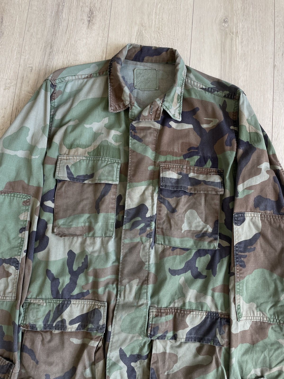 Vintage Vintage faded US military M81 woodland camo field jacket Size US S / EU 44-46 / 1 - 3 Thumbnail