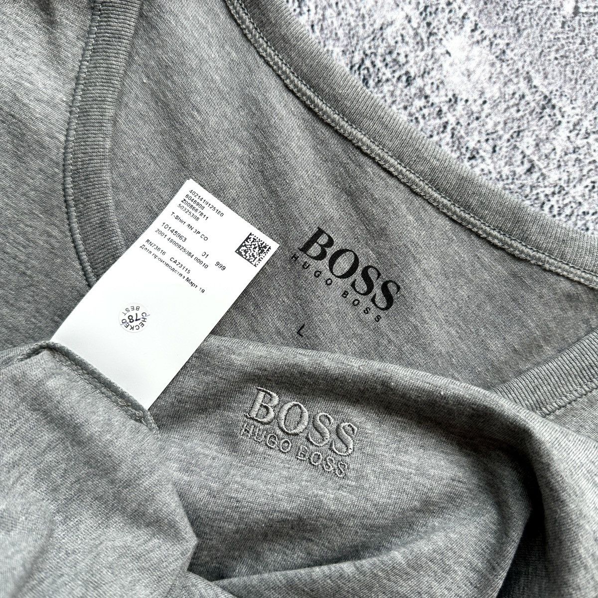 Hugo × Hugo Boss Men’s Basic Shirt Hugo Boss Gray Size: L Size US L / EU 52-54 / 3 - 8 Thumbnail