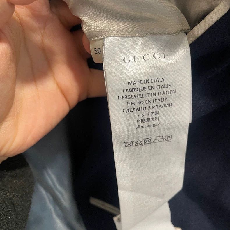 Gucci Gucci Navy blue logo striped suit 2501-Nextarrow Size 50R - 4 Thumbnail