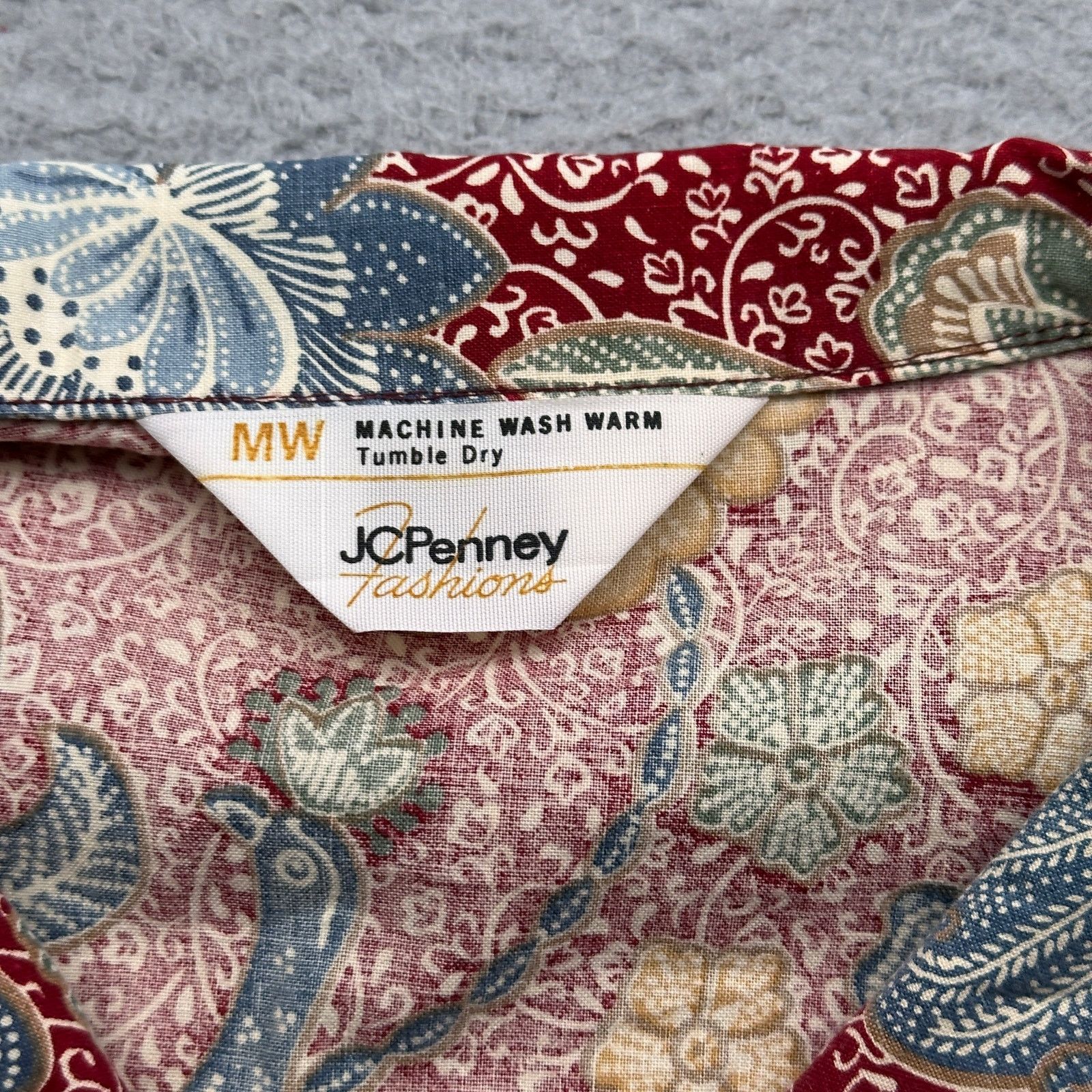 Other Vintage 70s JC Penney Paisley Long Sleeve Shirt Womens M Size M / US 6-8 / IT 42-44 - 3 Thumbnail
