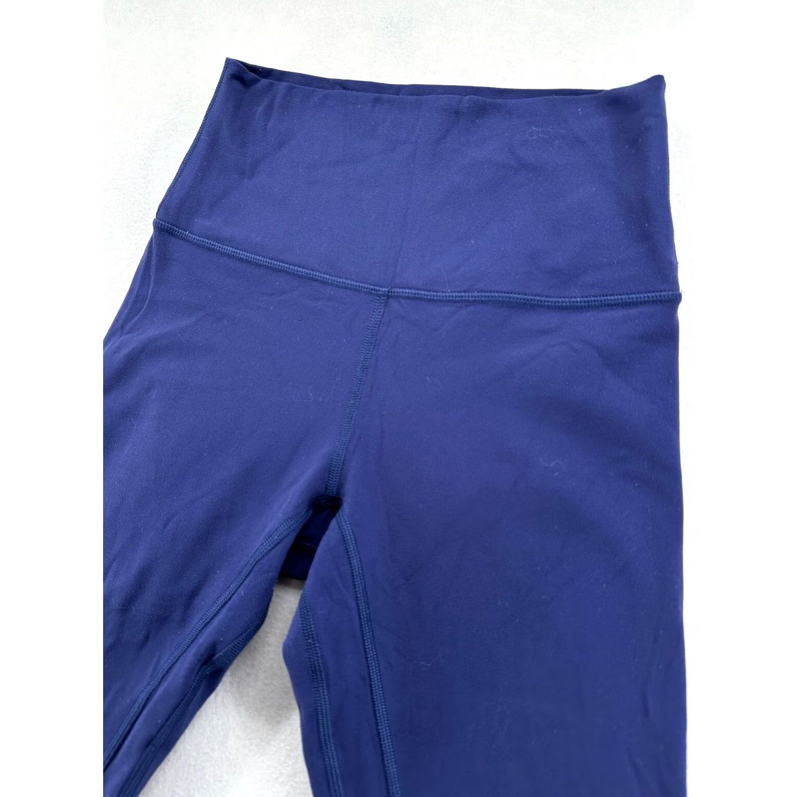 Lululemon Lululemon Ankle Leggings Blue Women's 4 High Waist Pull On Stretch Regular Size 4 Activewear Gym & Training Ladies Blue Pattern Solid Mens/Womens Size 27" / US 4 / IT 40 - 3 Thumbnail