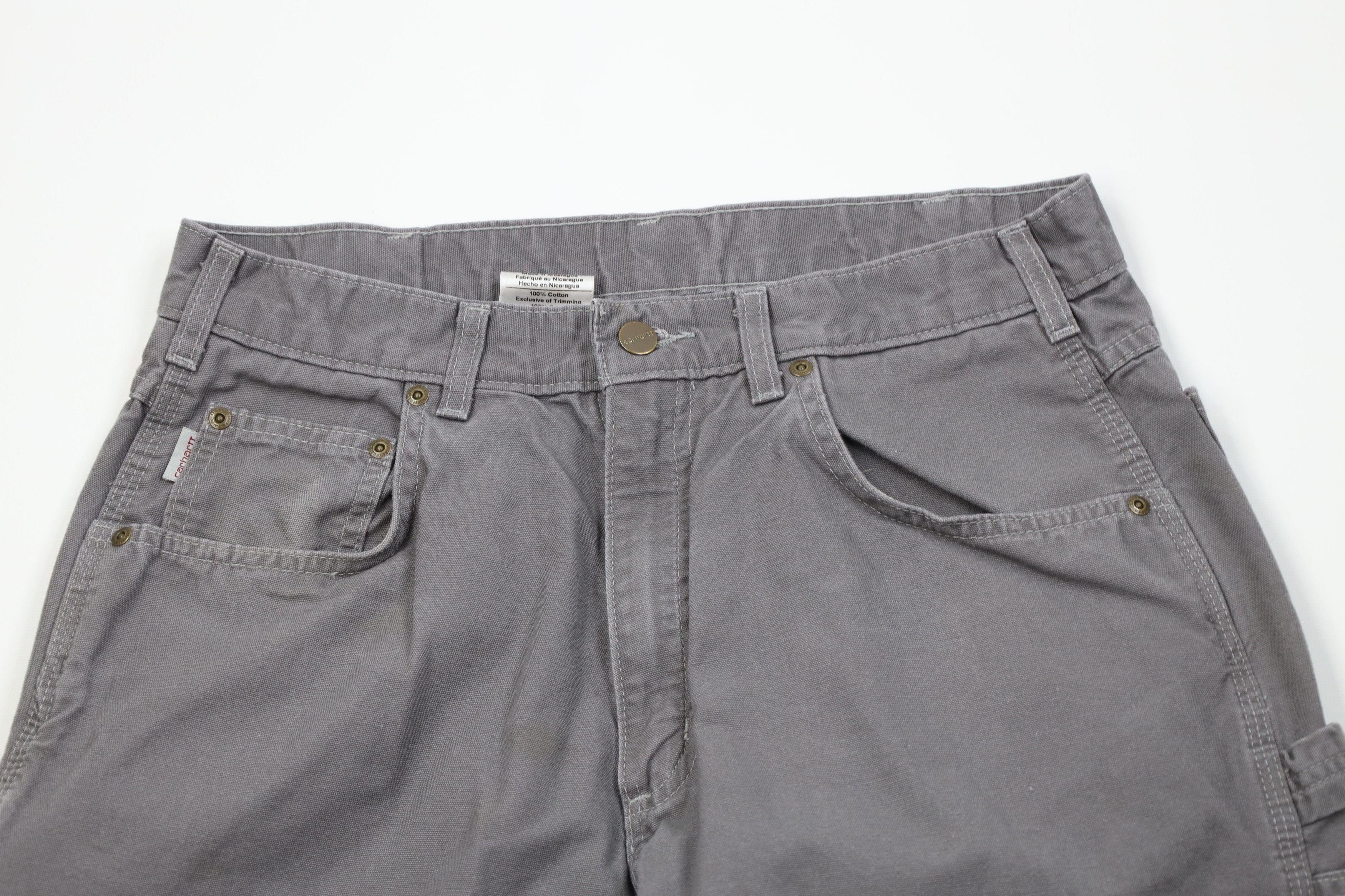 Carhartt Vintage Y2K Carhartt Wide Leg Canvas Dungaree Pants Cotton Size US 32 / EU 48 - 2 Thumbnail