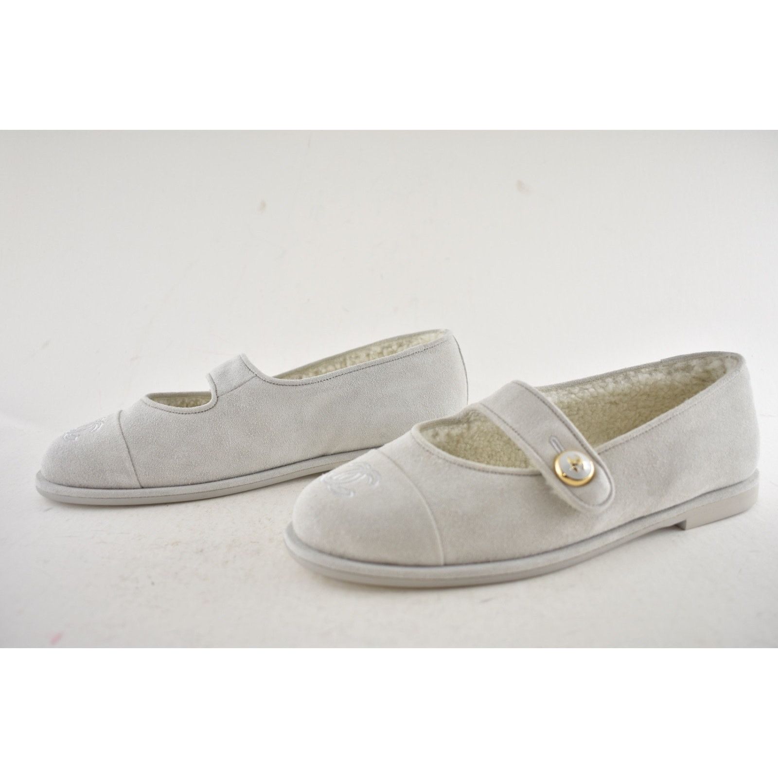 Chanel Chanel Shearling Mary Jane Moccasin Ballet Loafer Flat 38 Size US 8 / IT 38 - 15 Thumbnail