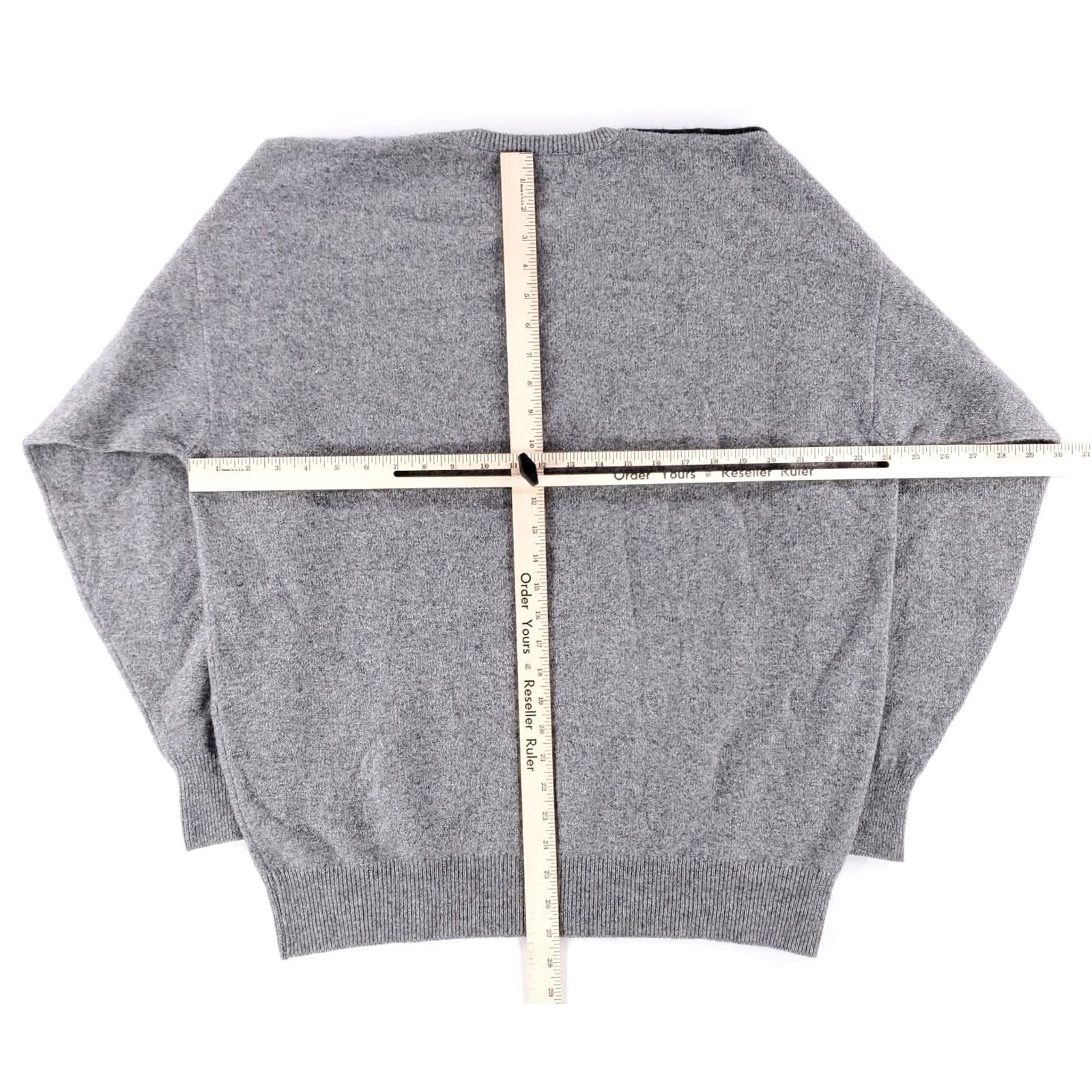 Vintage Clan Douglas Cashmere Sweater Grey Black Geometric Long Sleeve Mens XL Pullover Men Size US XL / EU 56 / 4 - 4 Thumbnail