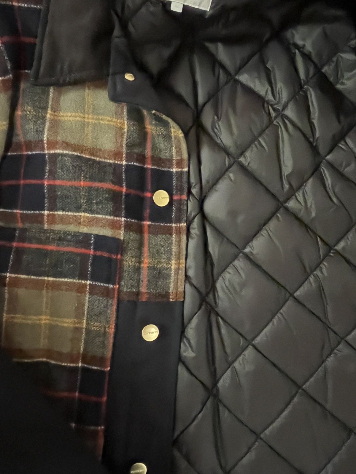 Carhartt Wip Highland Barron Check Jacket Size US L / EU 52-54 / 3 - 3 Thumbnail