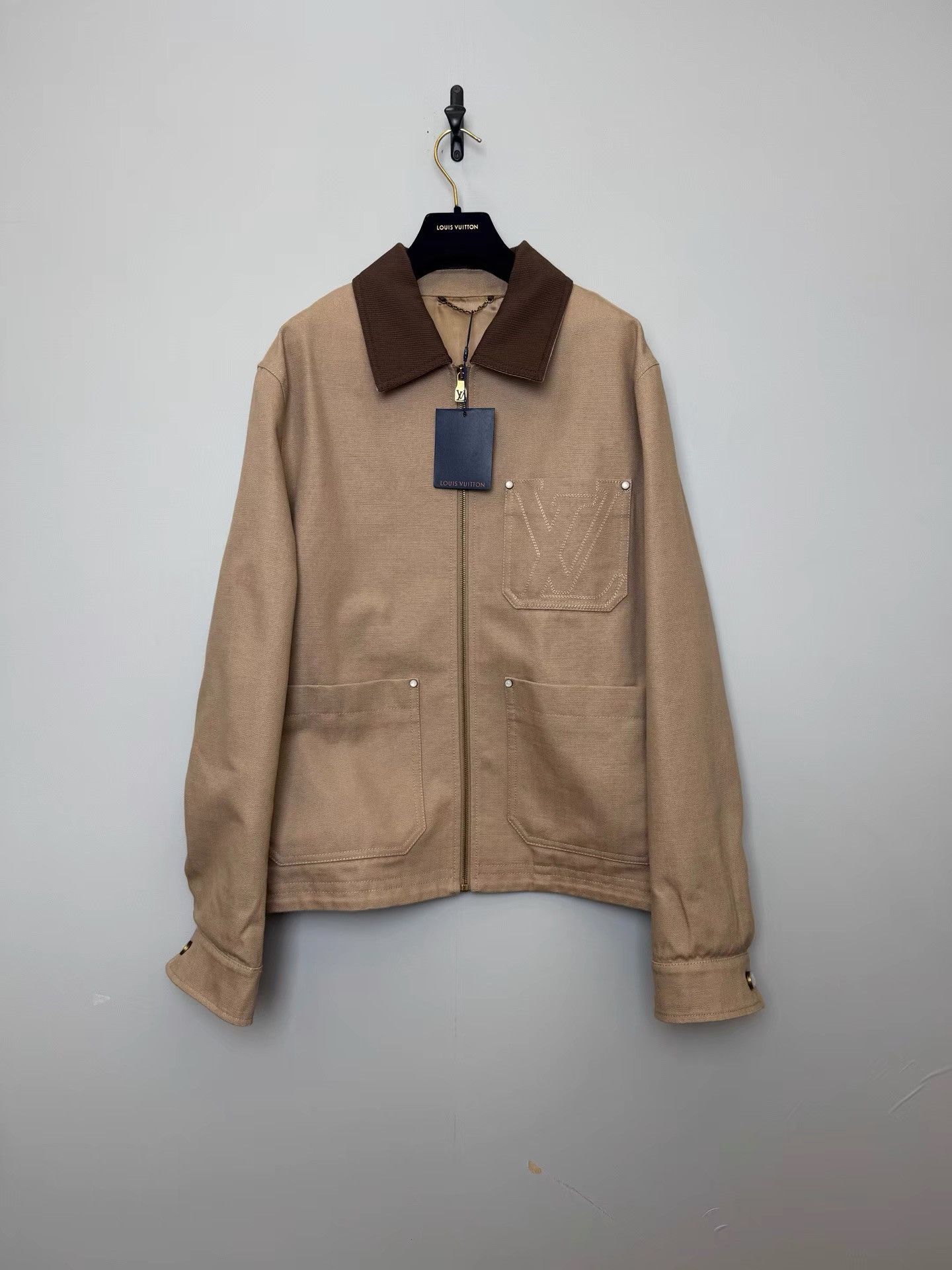 Louis Vuitton Louis Vuitton Embroidered Corduroy Collar Denim Jacket K35 Size US M / EU 48-50 / 2 - 1 Thumbnail