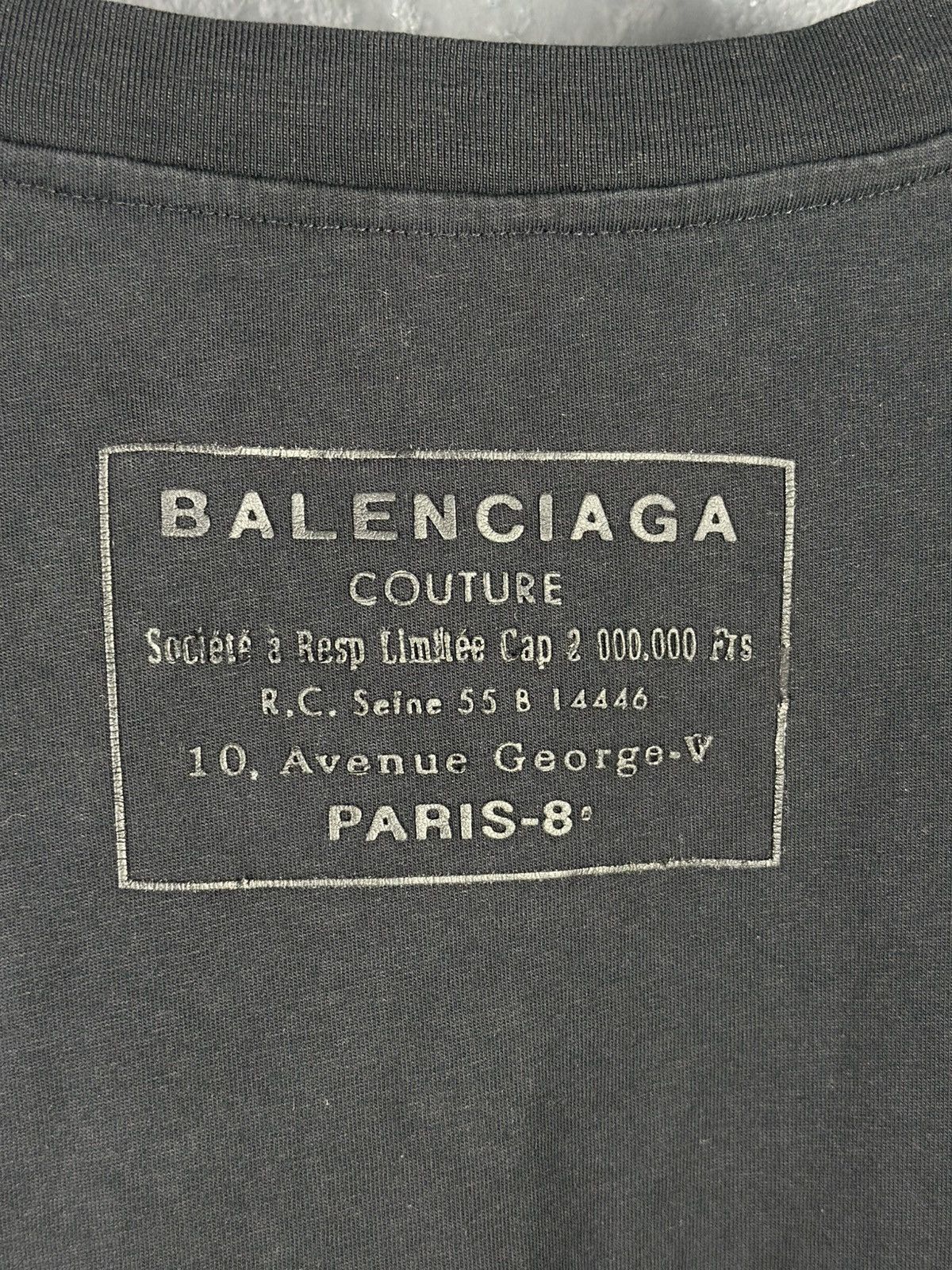 Balenciaga Balenciaga Cotton Back Logo T- Shirt BlackT-Shirts Size US XL / EU 56 / 4 - 5 Thumbnail