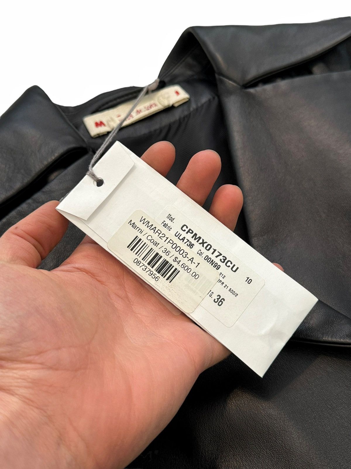 Marni $4,600 Lambskin Leather Wrapped Size XS / US 0-2 / IT 36-38 - 11 Thumbnail