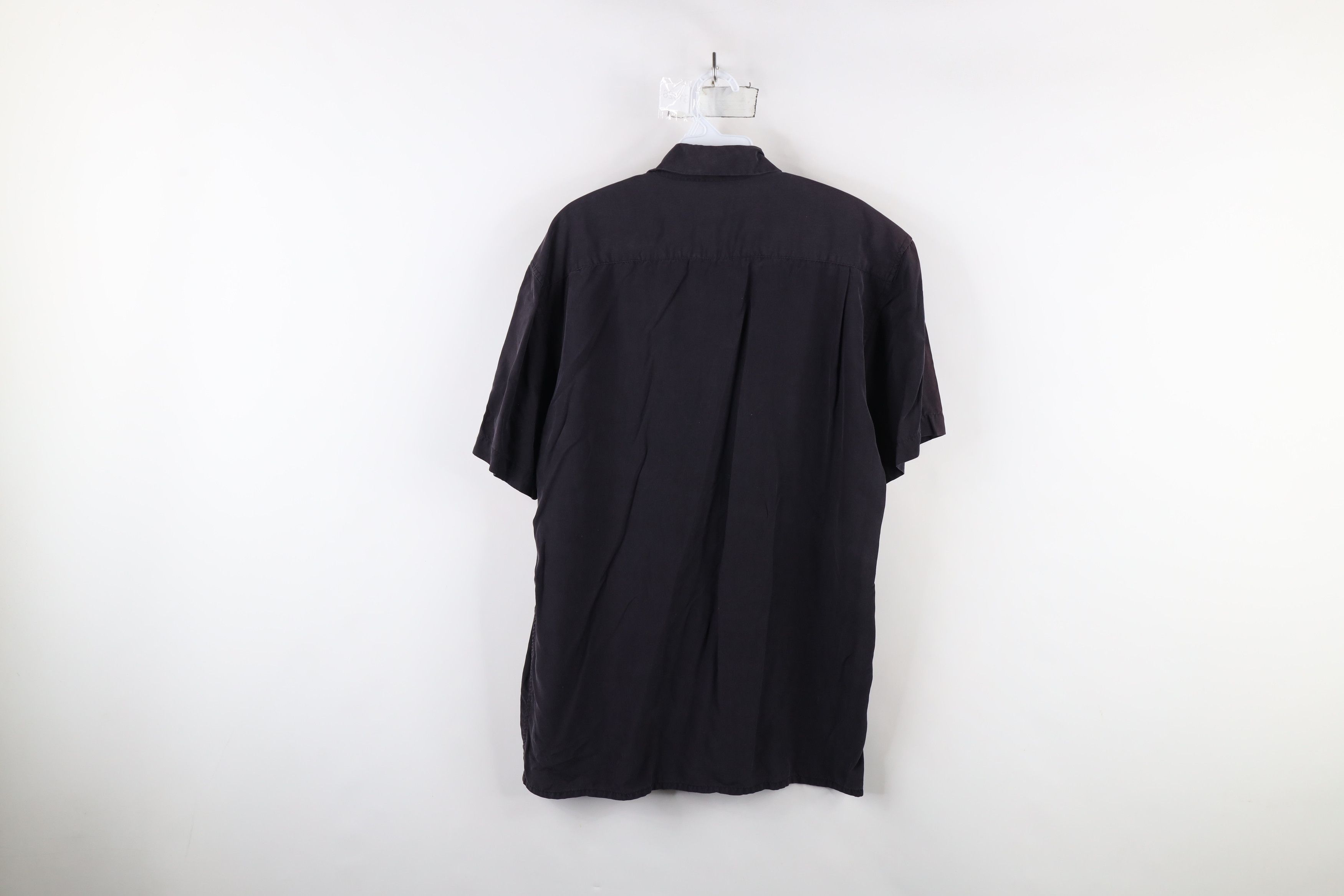 Vintage Vintage 90s Streetwear Looped Board Button Shirt Black Size US S / EU 44-46 / 1 - 10 Thumbnail