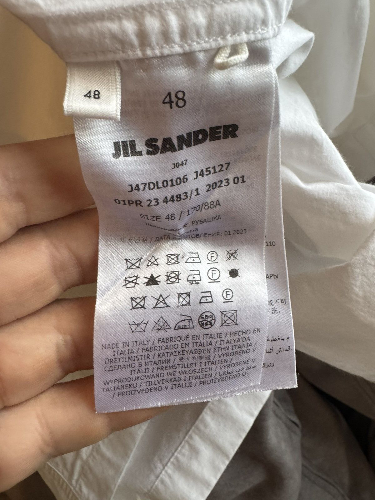 Jil Sander JIL SANDER shirt SEE sizes SHOWN IN PHOTOS BY TAPE MEASURE Size US M / EU 48-50 / 2 - 17 Thumbnail