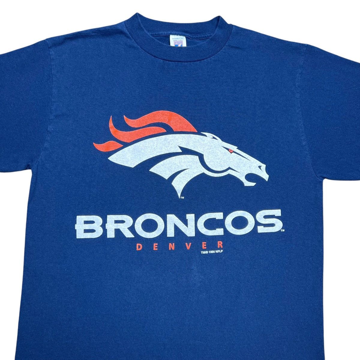 Logo 7 × NFL × Vintage Vintage 1996 NFL Denver Broncos Logo Mascot Logo 7 T-Shirt Size US L / EU 52-54 / 3 - 4 Thumbnail
