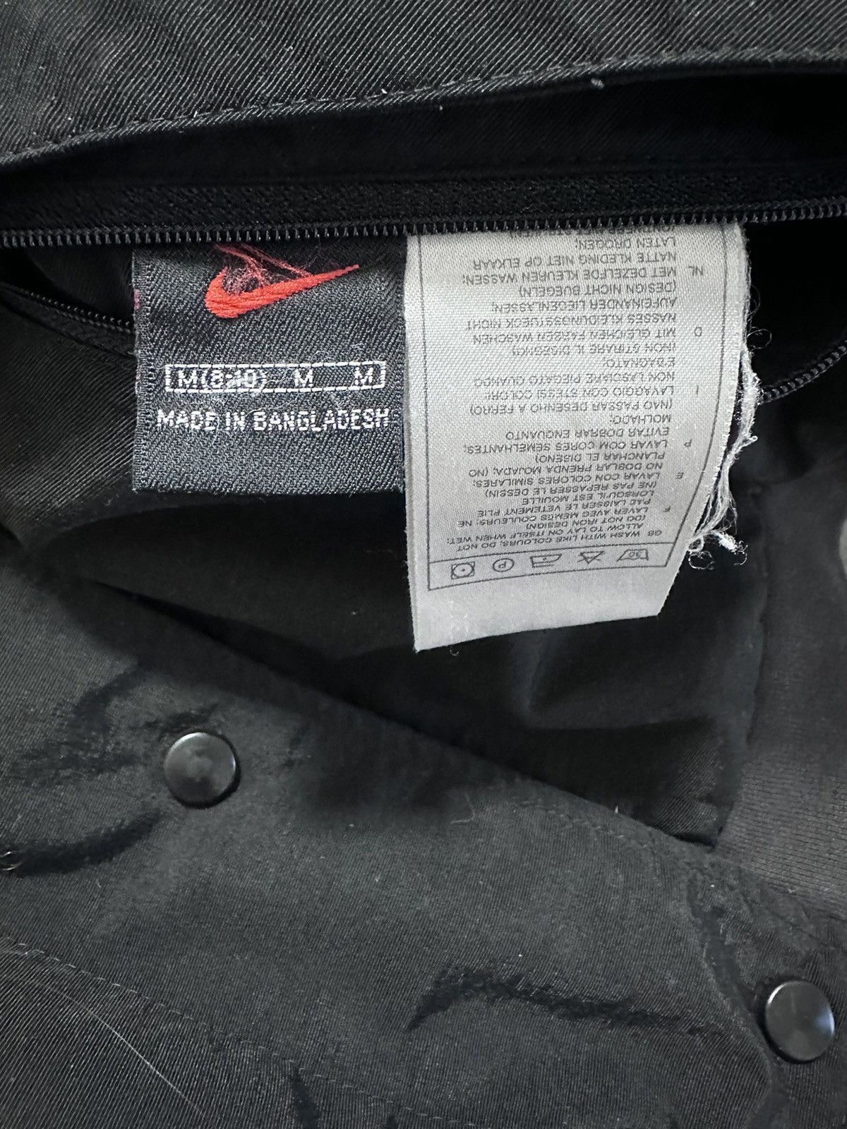 Nike × Vintage Vintage Nike Women’s Jacket Hooded 2in1 Black Grey Swoosh Size M / US 6-8 / IT 42-44 - 7 Thumbnail