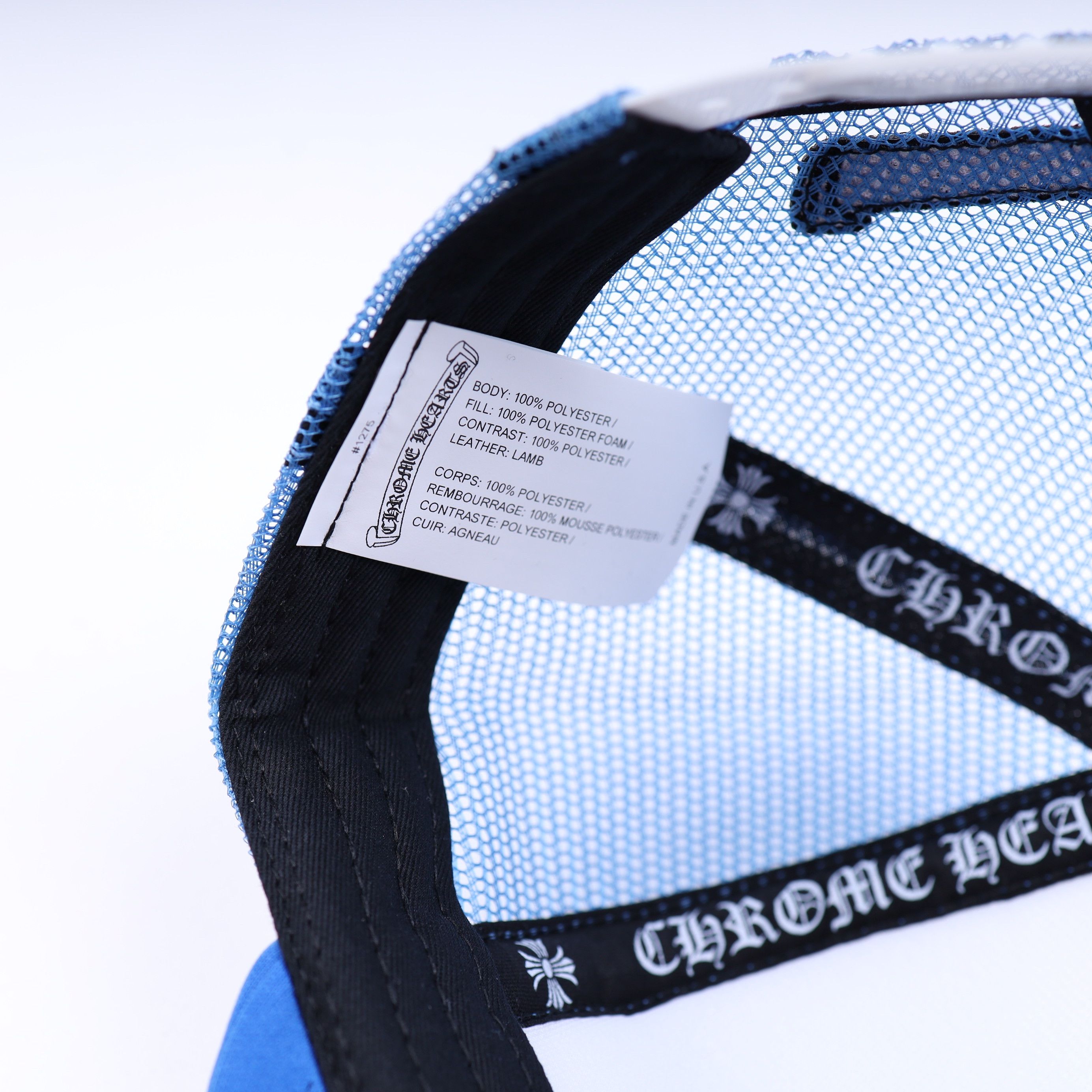 Chrome Hearts Blue Cemetery Trucker Hat Size ONE SIZE - 9 Thumbnail