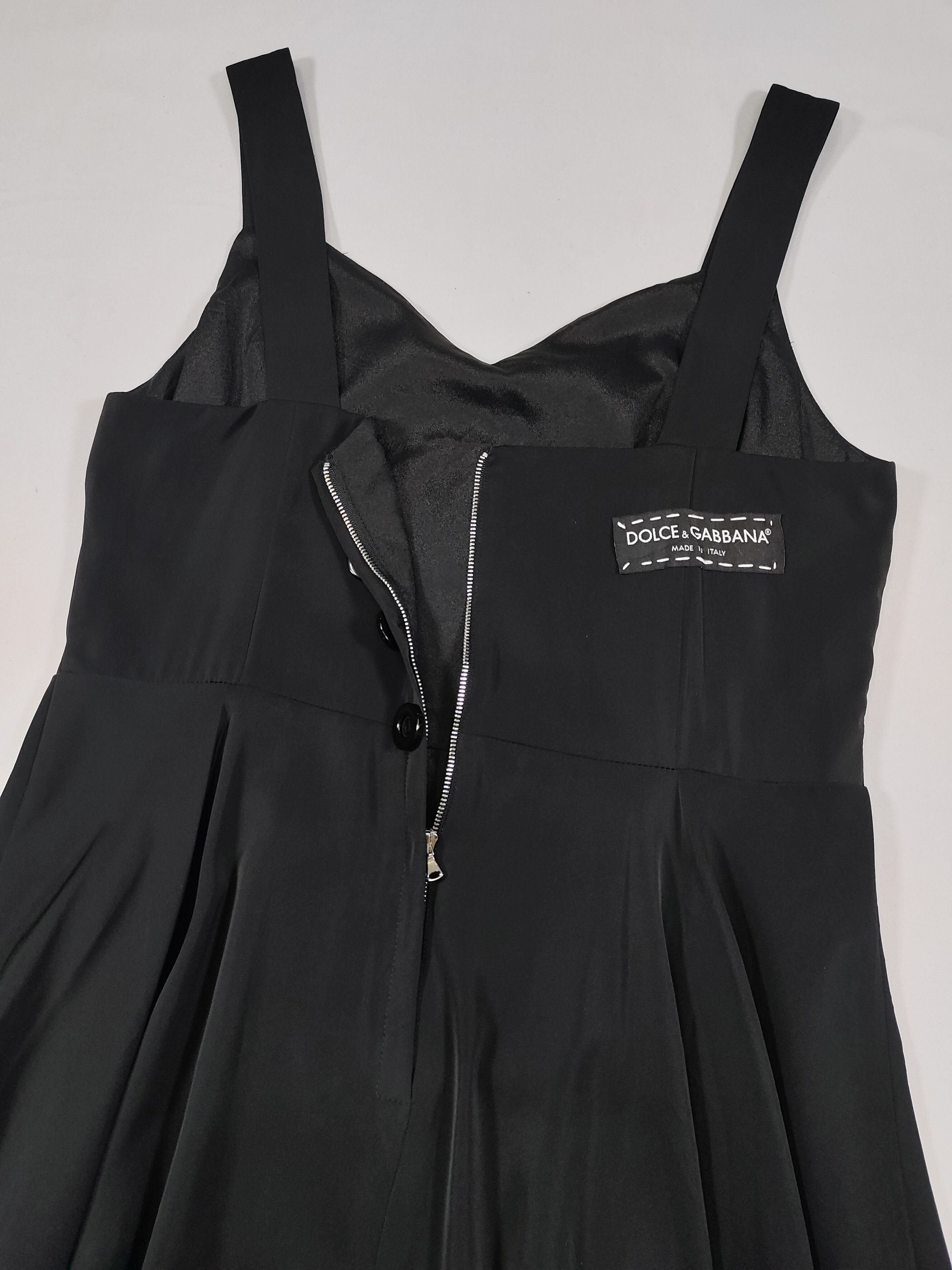 Dolce & Gabbana D&G ❤️‍🔥Archive Y2K Suspender Corset Bodice Pleated Dress Size L / US 10 / IT 46 - 6 Thumbnail