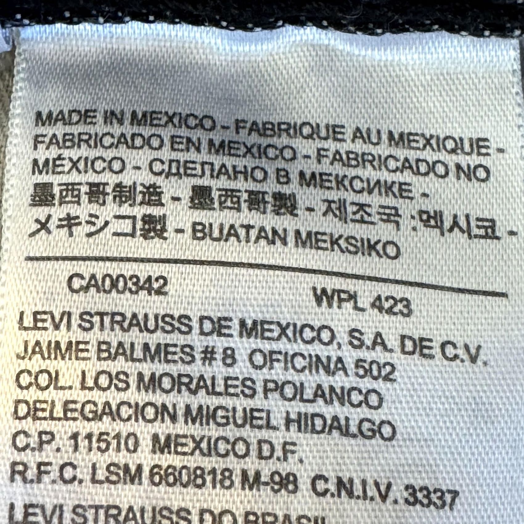 Levi's Levi's 505 Jeans Mens 38x34 Black Gray Regular Fit Straight Denim Casual Size US 38 / EU 54 - 5 Thumbnail