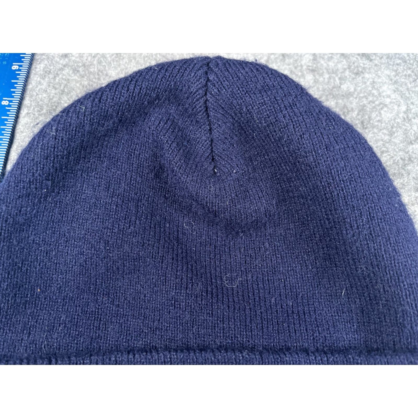 Vintage Yupoong Beanie Mens One Size Blue Knit SureWest Logo Stretch Winter Workwear Hat Size ONE SIZE - 3 Thumbnail