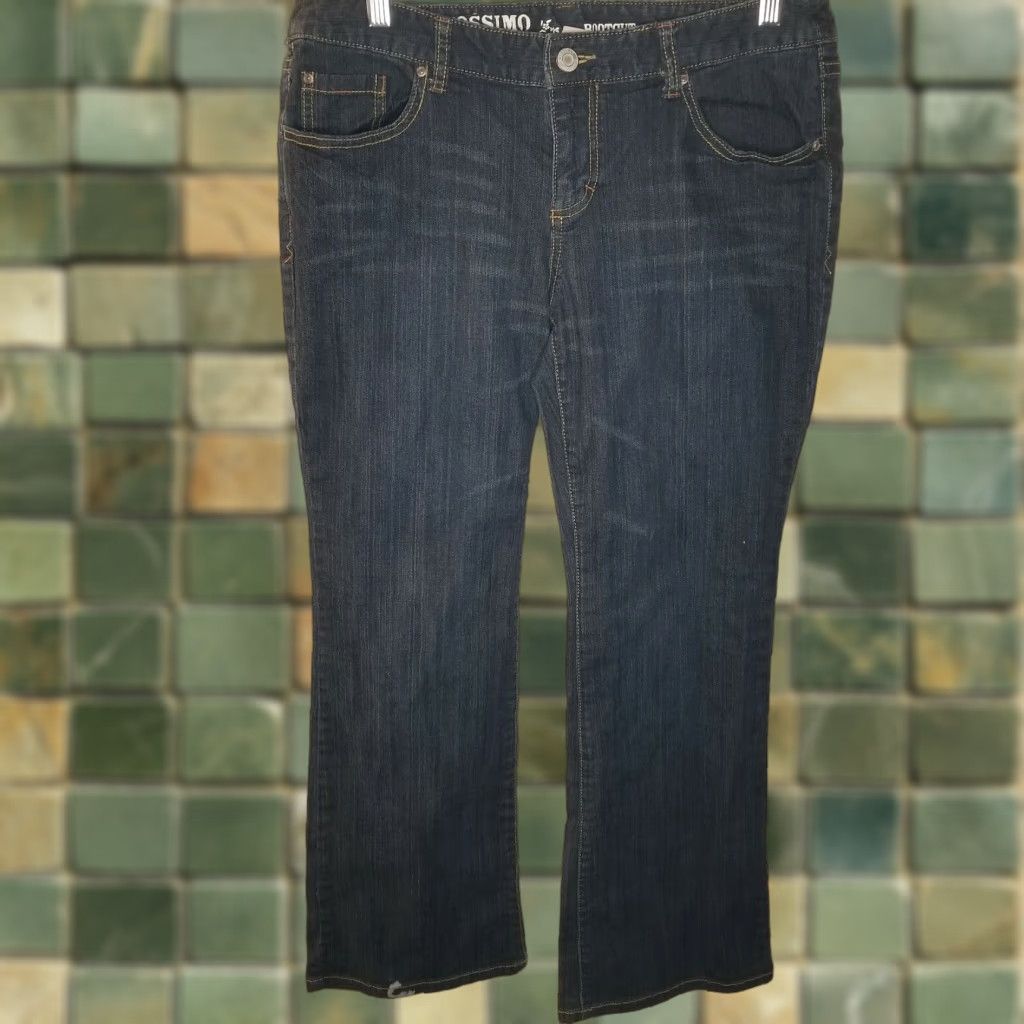 Mossimo MOSSIMO Juniors Jeans Size 13S Blue Bootcut Denim Stretch Slim 5-Pocket Size 34" / US 12 / IT 48 - 1 Thumbnail