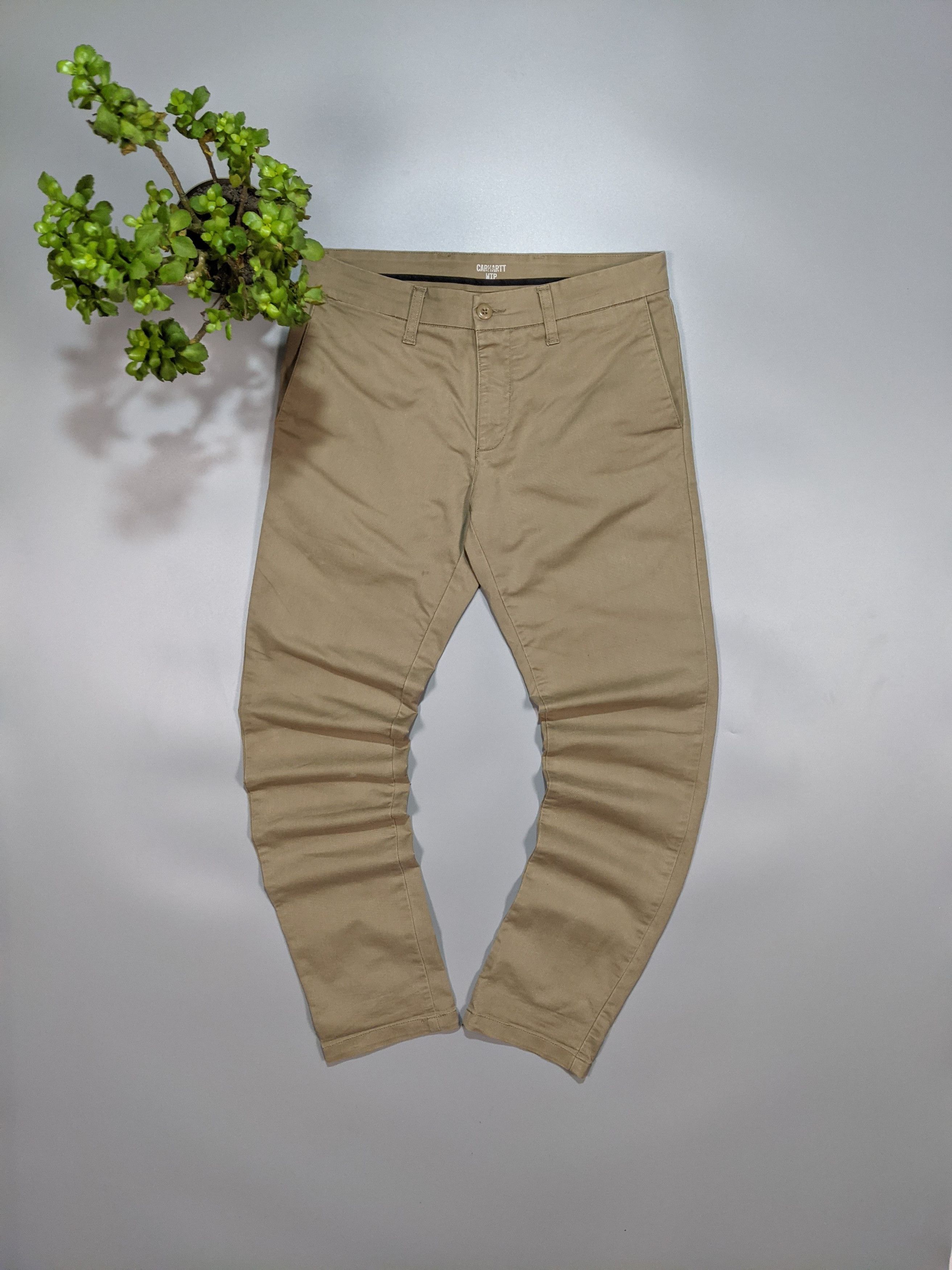 Carhartt Wip × Vintage Carhartt WIP Vintage Men's Tapered Bottom Beige Sid Pants Size US 32 / EU 48 - 6 Thumbnail