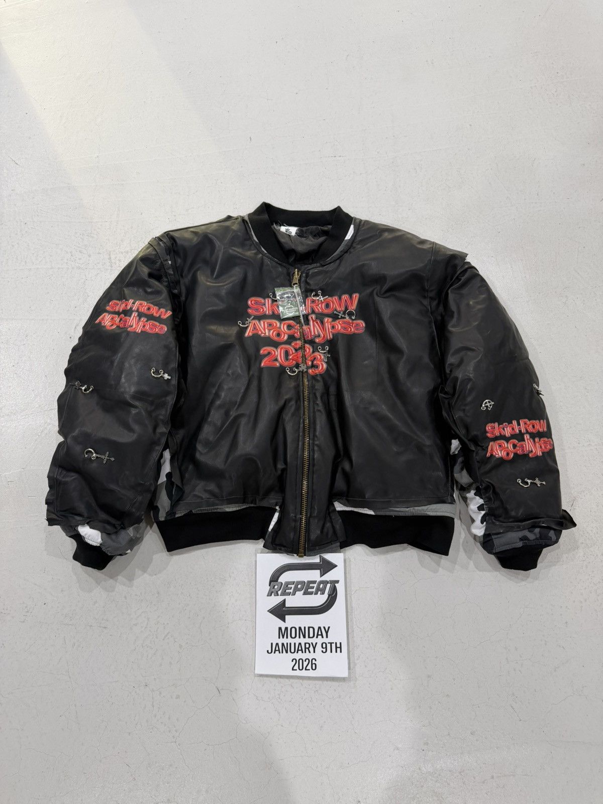 Other CouCou BeBe ‘Skid Row’ Bomber Jacket (Black/Camo) Size US XXL / EU 58 / 5 - 1 Thumbnail