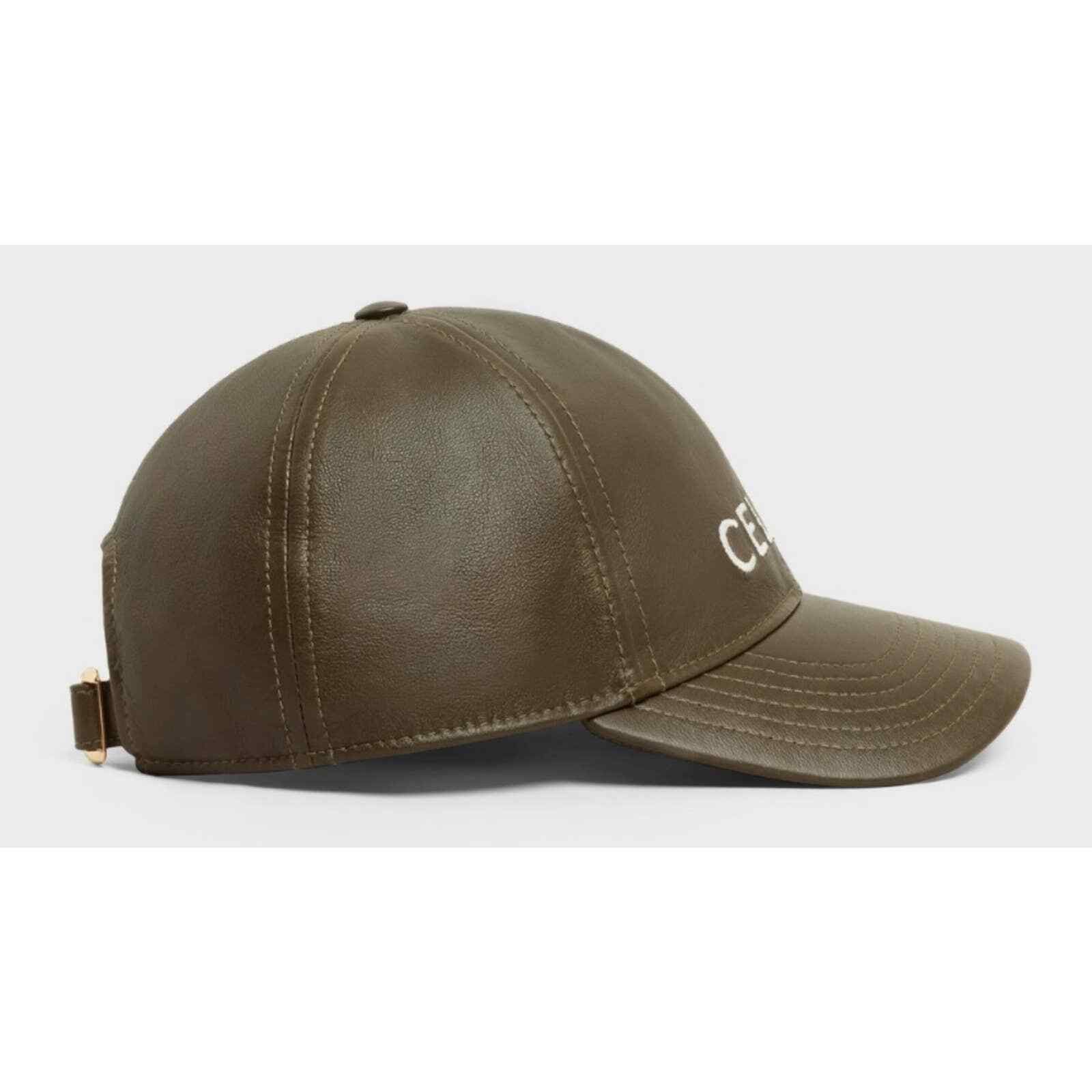 Celine Celine Paris Lamb Leather Baseball Cap Hat S Small Size ONE SIZE - 6 Thumbnail
