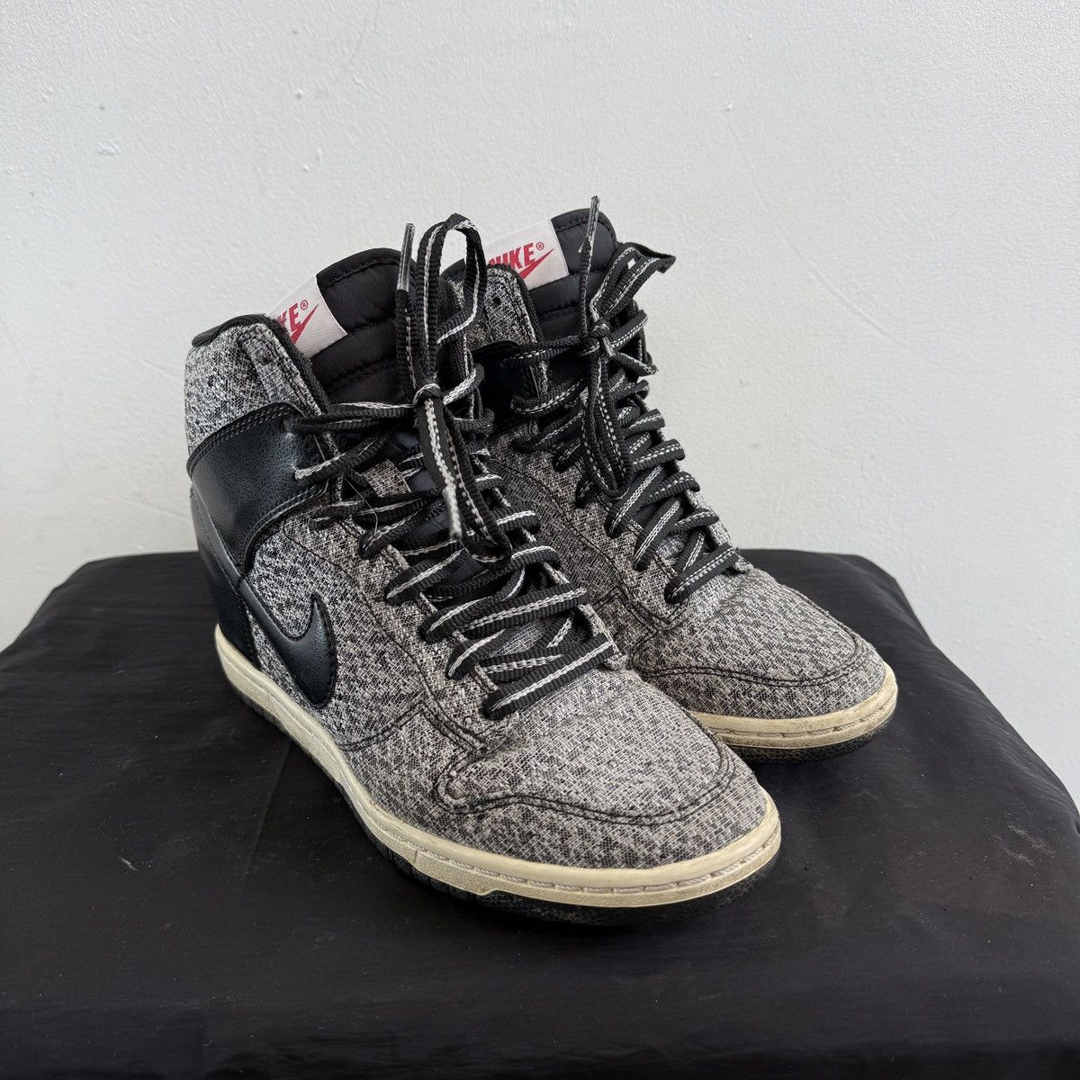 Vintage Women’s Vintage Nike Dunk Hi Wedge Croc Heel Sneakers Size US 7.5 / IT 37.5 - 2 Thumbnail
