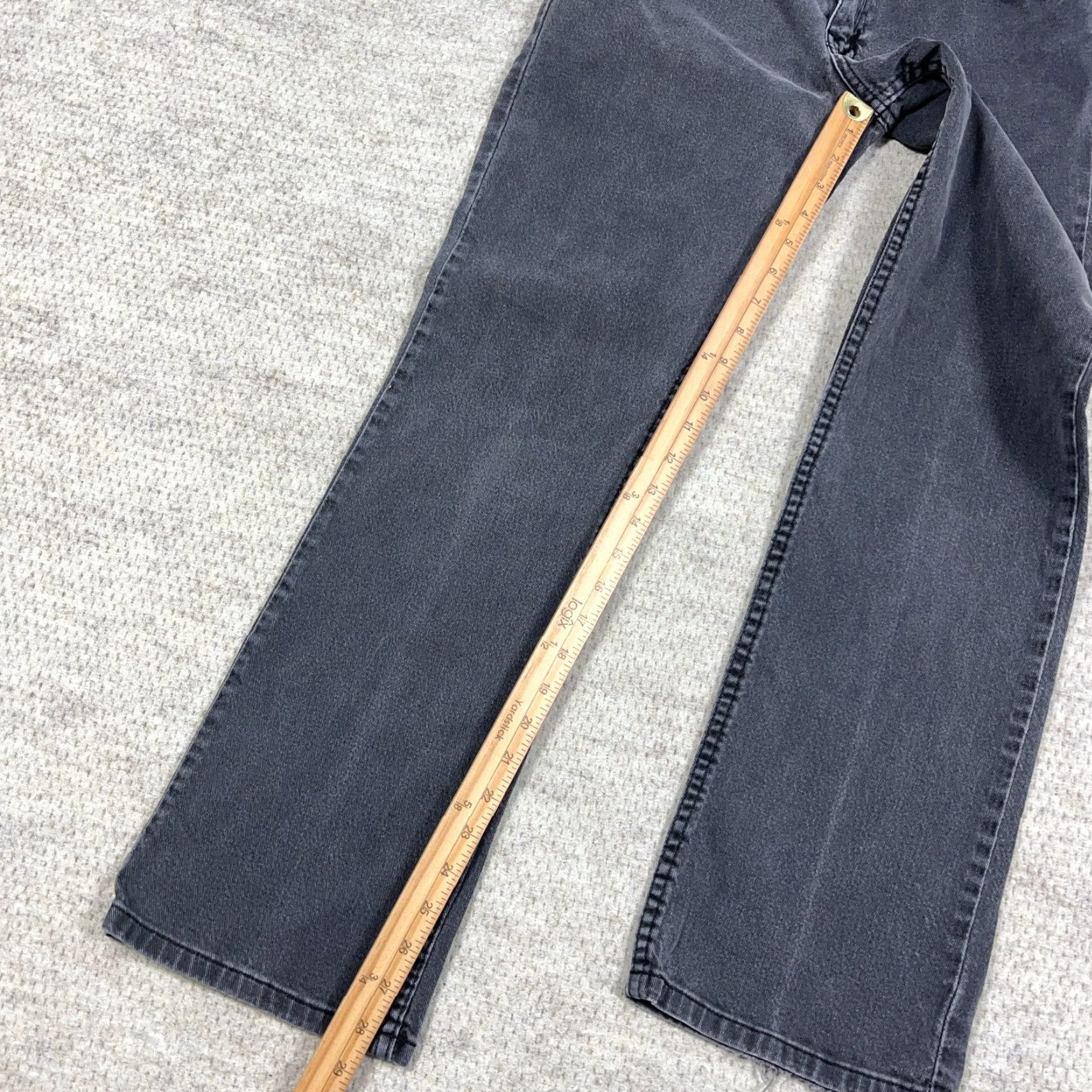 Harley Davidson VINTAGE Harley-Davidson Jeans Women 4 Boot Cut Faded Black Mid Rise Biker VTG Y2K Jeans Women Boots? Size 27" / US 4 / IT 40 - 6 Thumbnail