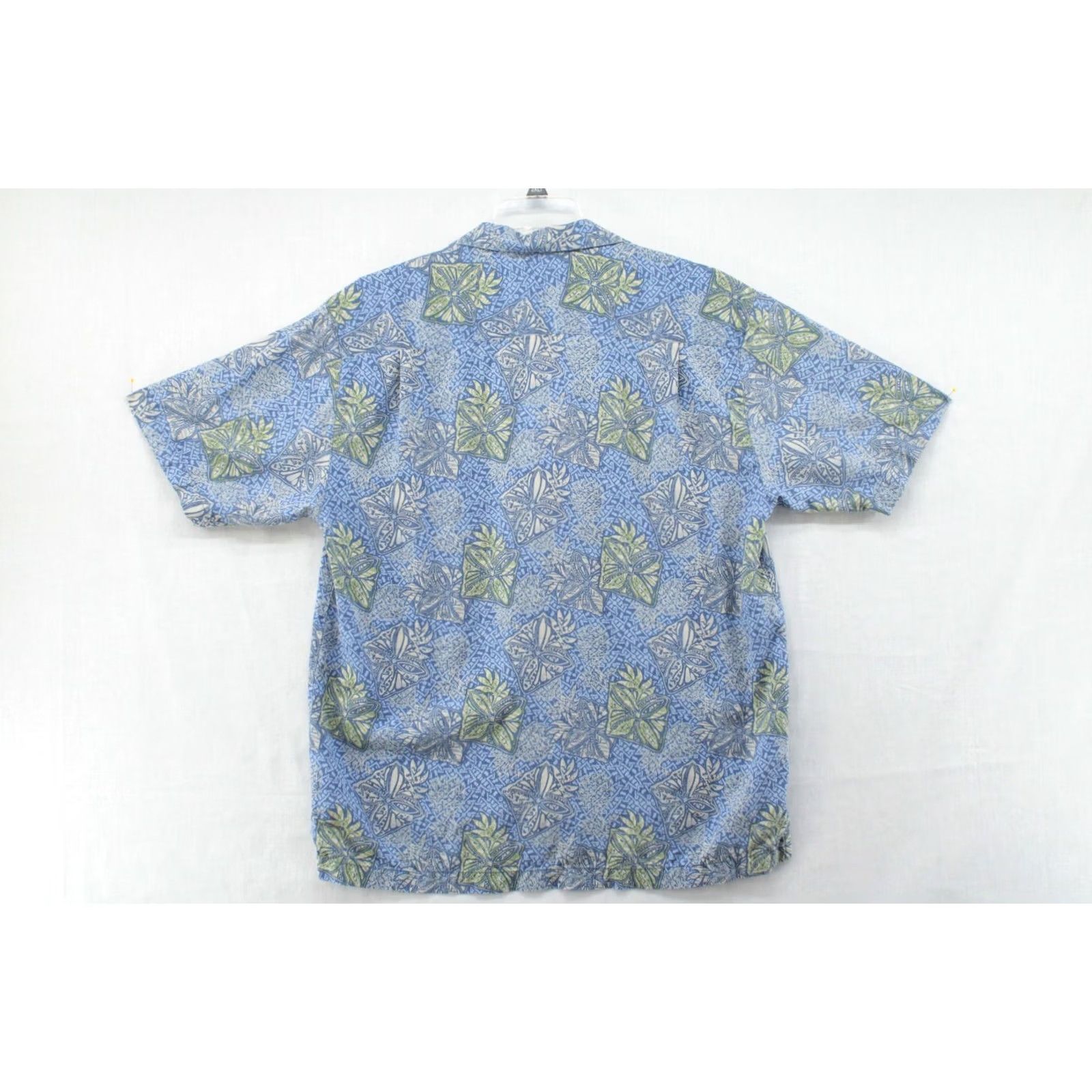 Tommy Bahama Tommy Bahama Shirt Mens L Blue Silk Floral Hawaiian Aloha Camp Collar Travel Shirt Size US L / EU 52-54 / 3 - 3 Thumbnail