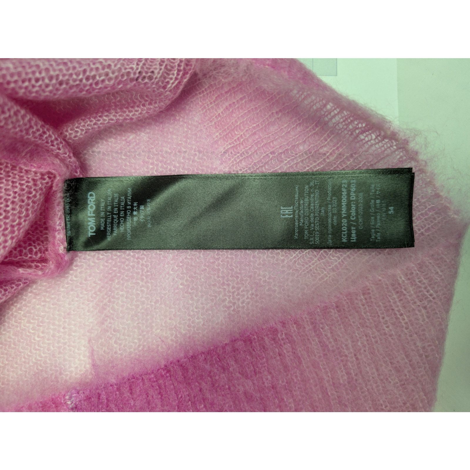 Tom Ford o1rshd1 Knitwear Crewneck Knitted Sweatshirt in Pink Size US XL / EU 56 / 4 - 17 Thumbnail