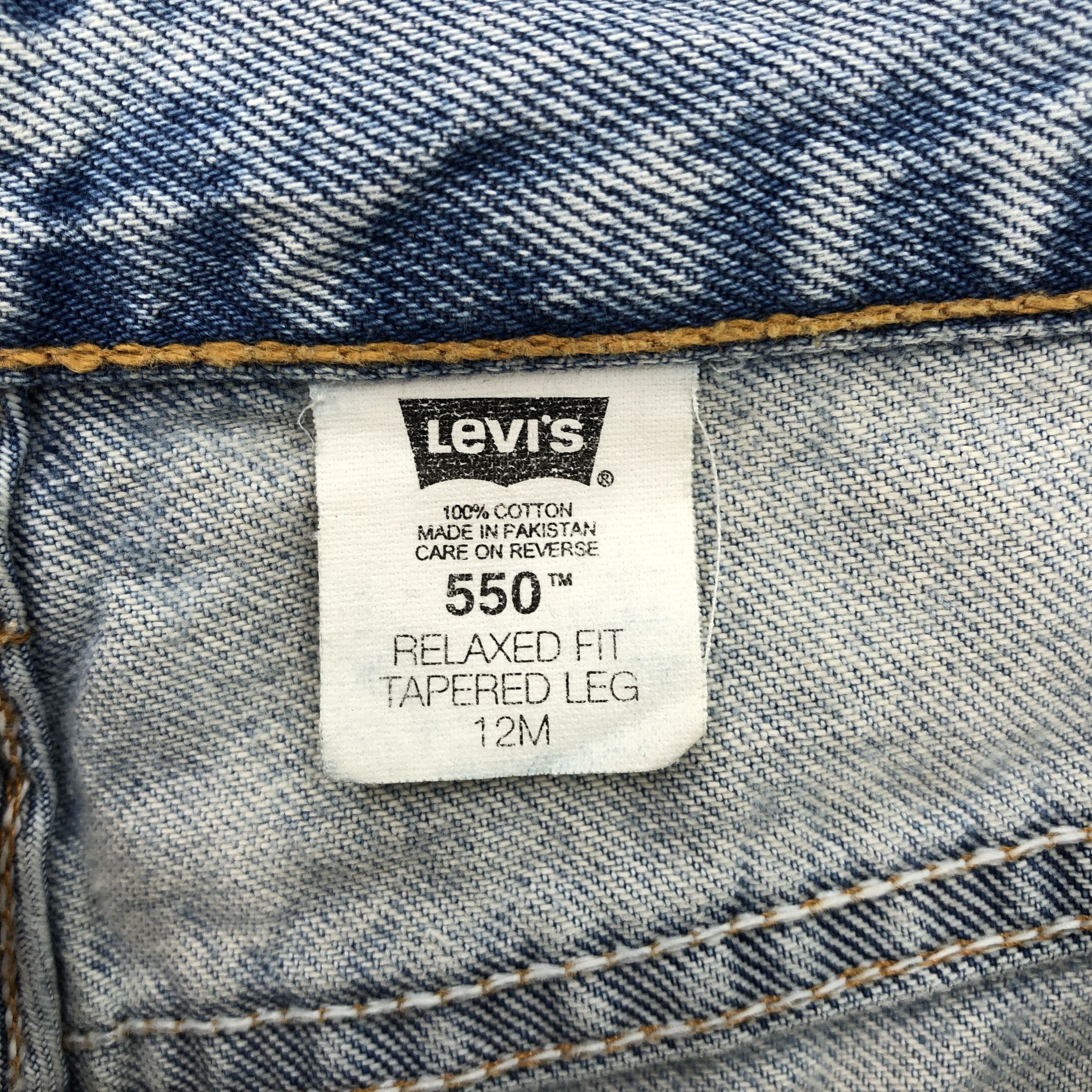 Levi's Vintage Levis 550 Light Wash Jeans Levi's Sun Faded Denim Size US 30 / EU 46 - 6 Thumbnail