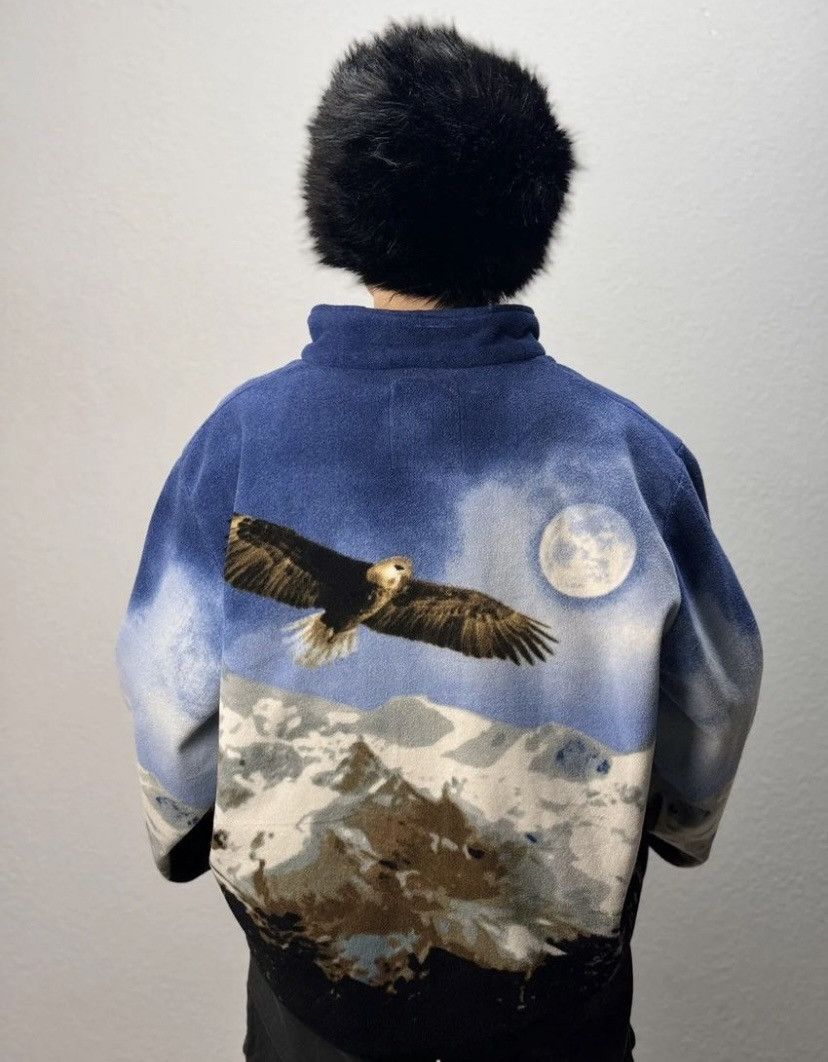 Other Animals Fleece Jacket Vintage Wolf Zip Size US XL / EU 56 / 4 - 9 Thumbnail