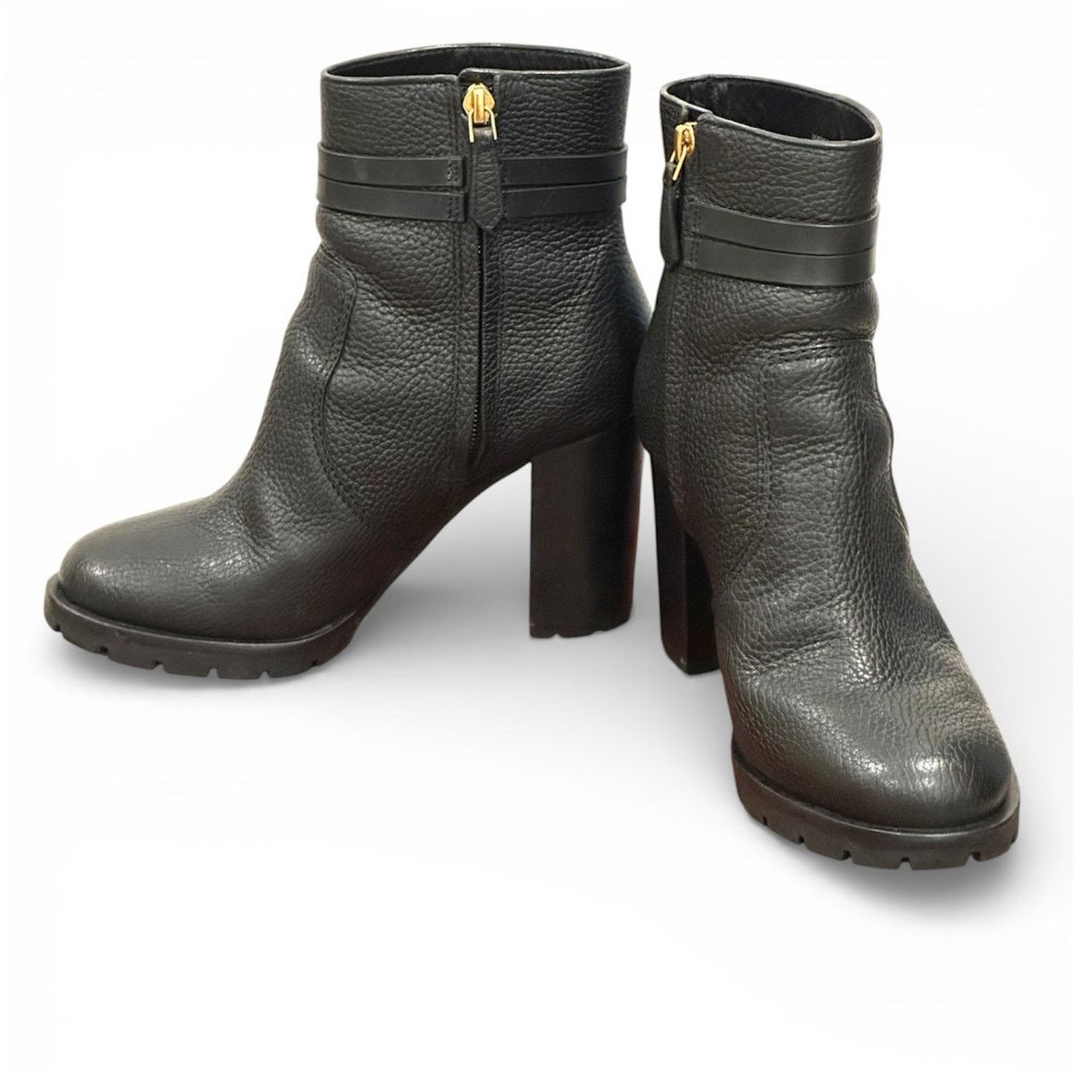 Tory Burch Tory burch Leigh Pebbled Leather 3" heeled ankle boot size 6 Size US 6 / IT 36 - 6 Thumbnail